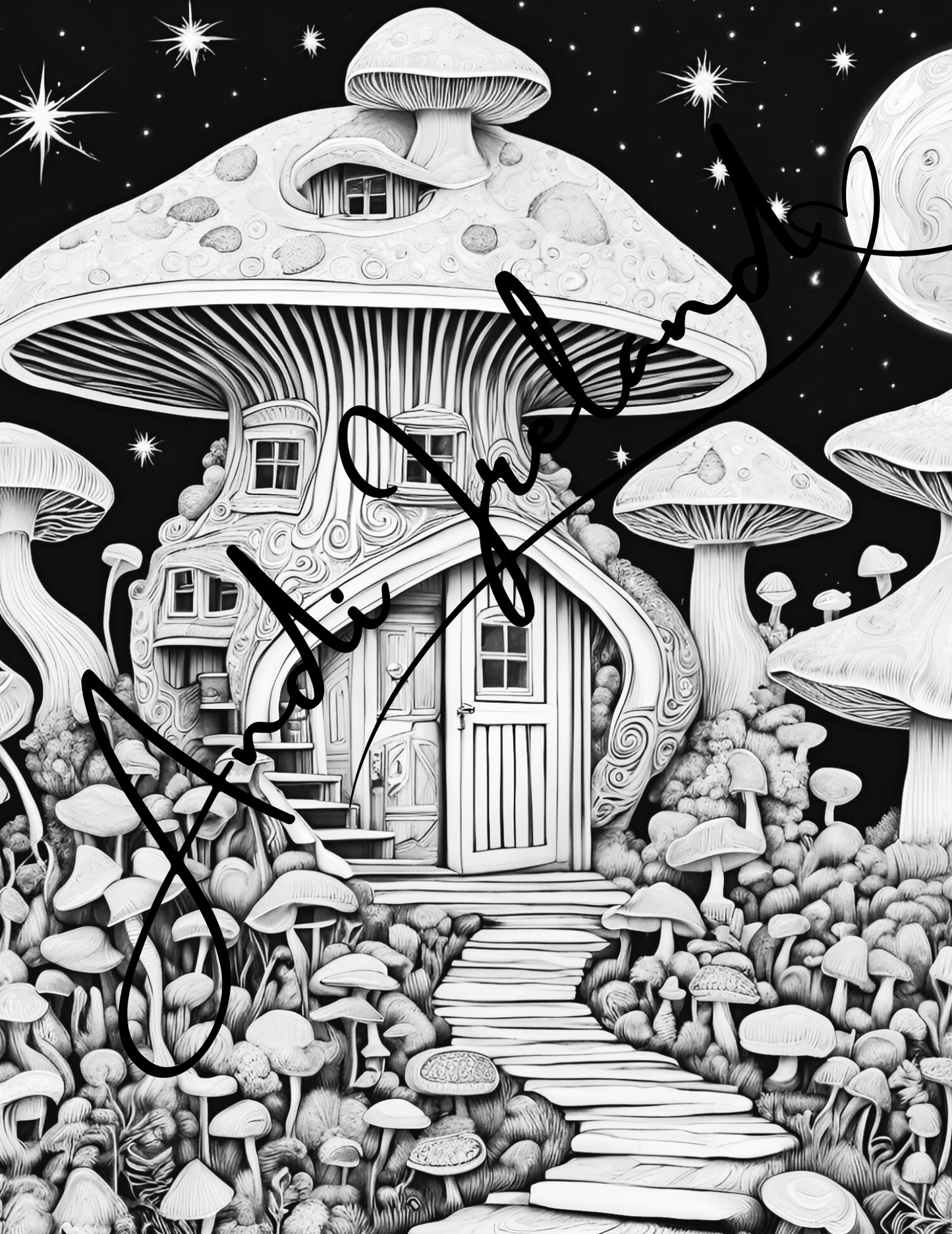 Mushroom Castle Coloring Pages | PDF Download