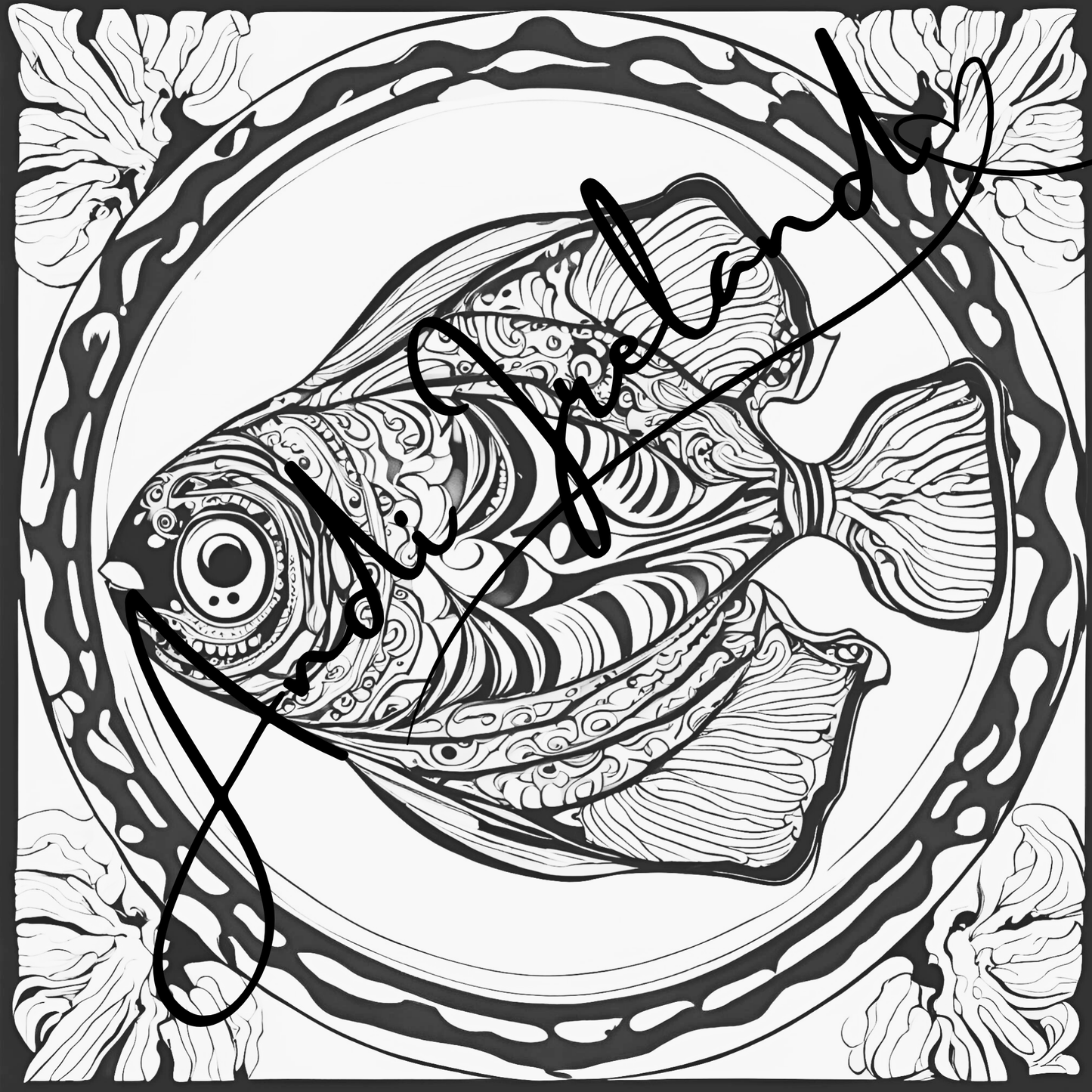 MindSpace Creatives Adult Coloring Book: Creative Coloring Fish Patterns