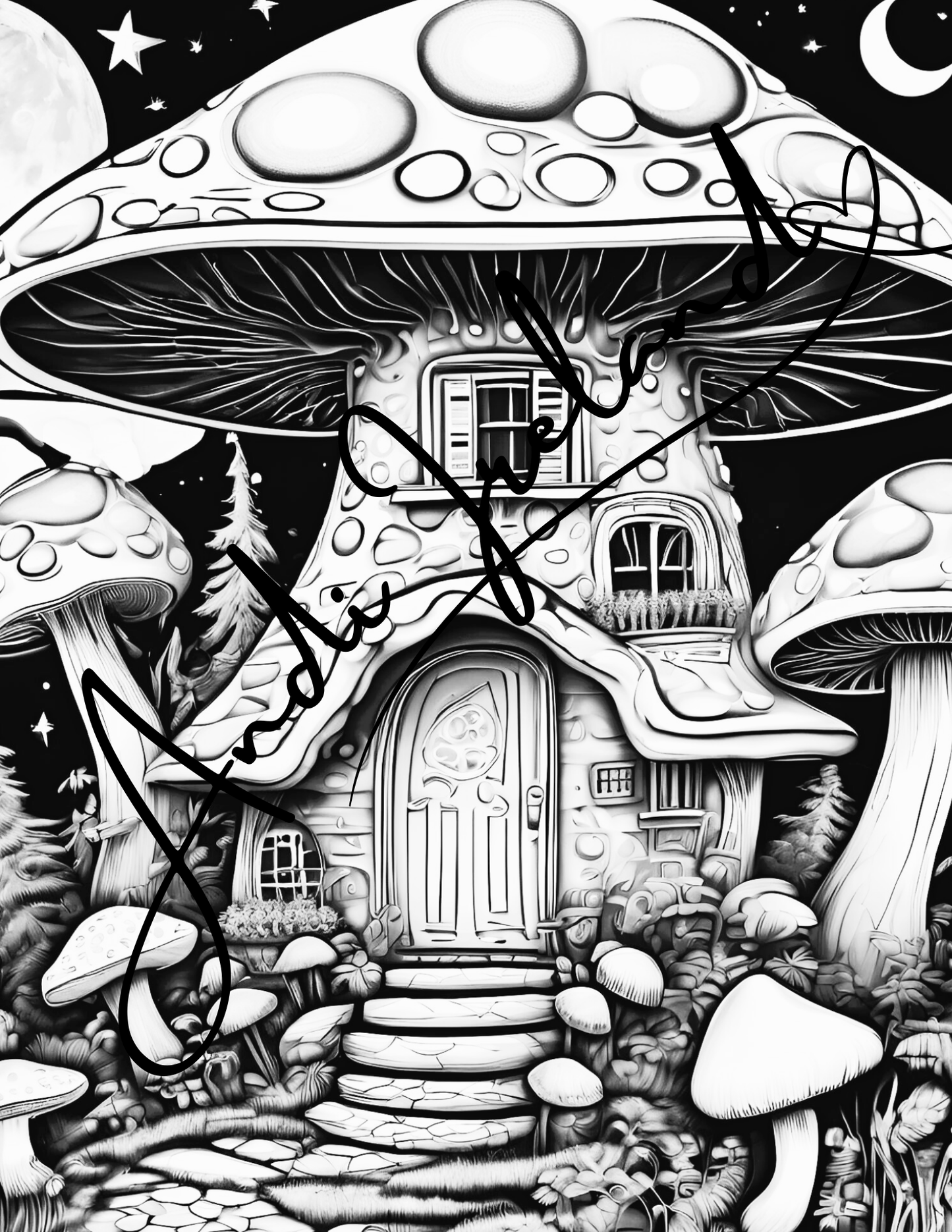 Mushroom Castle Coloring Pages | PDF Download