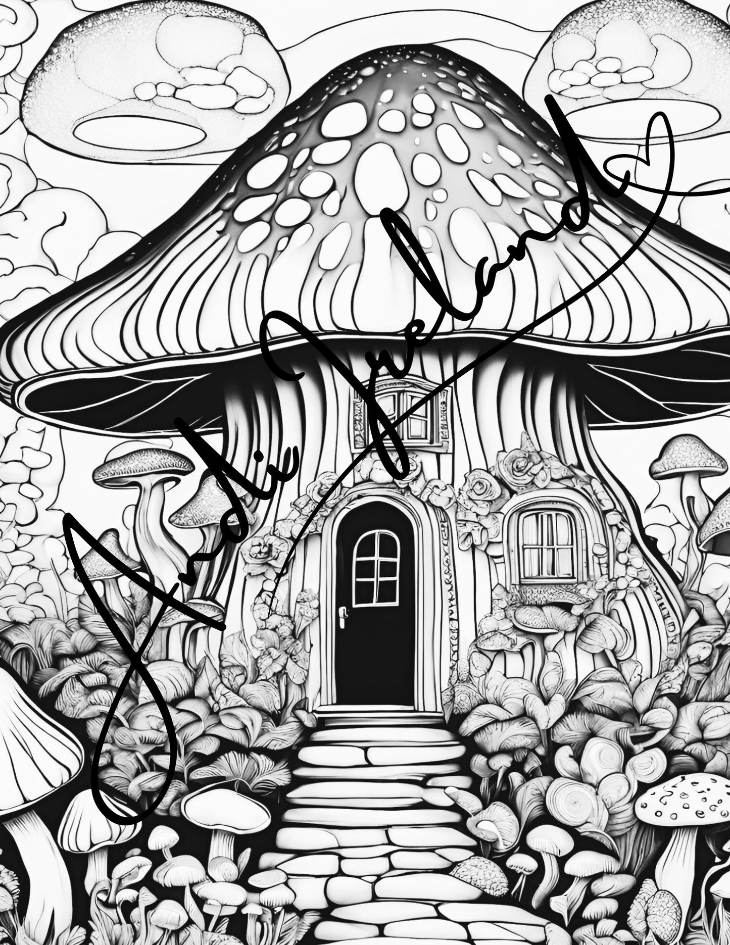 Mushroom Castle Coloring Pages | PDF Download