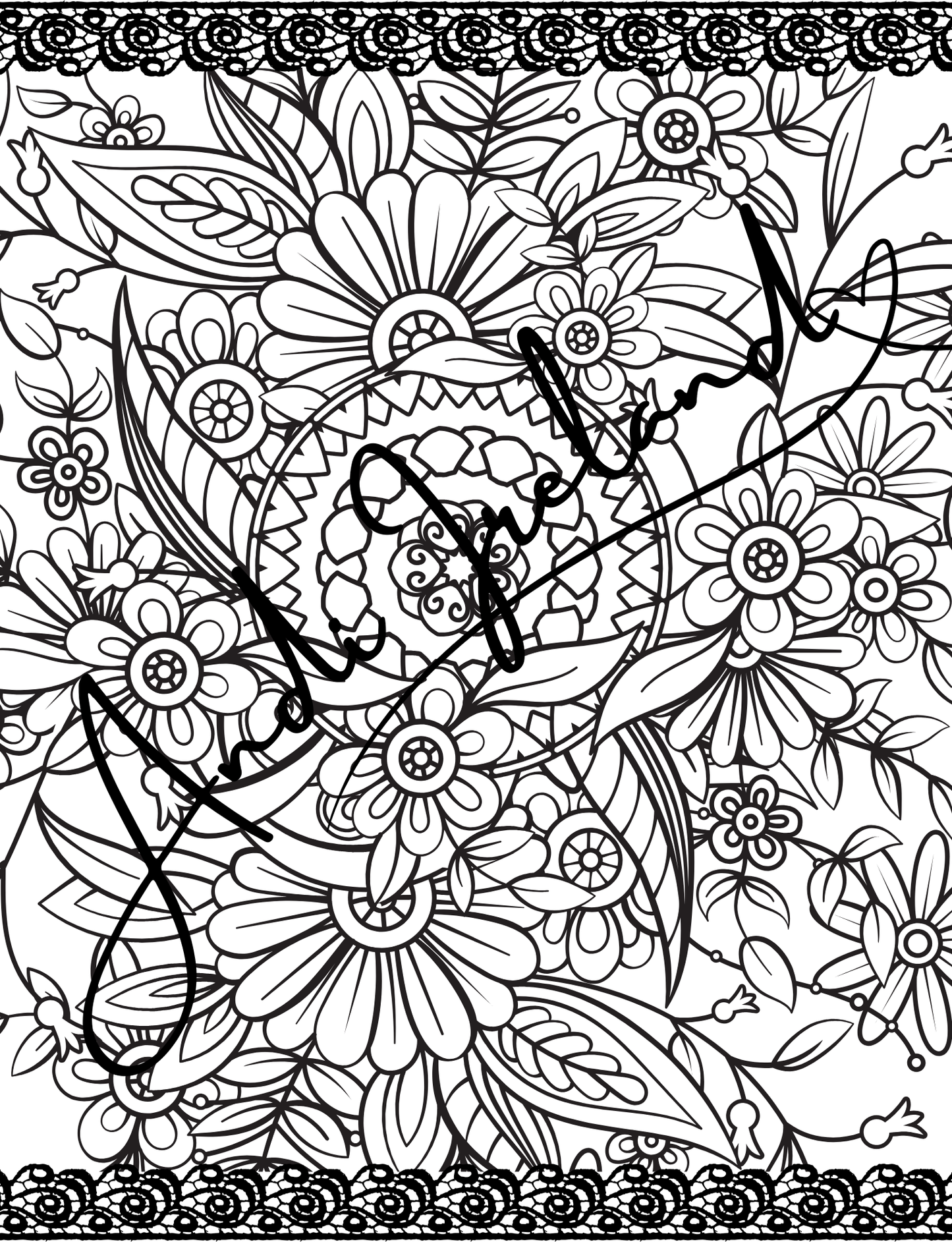 MindSpace Creatives Adult Coloring Book: Florals