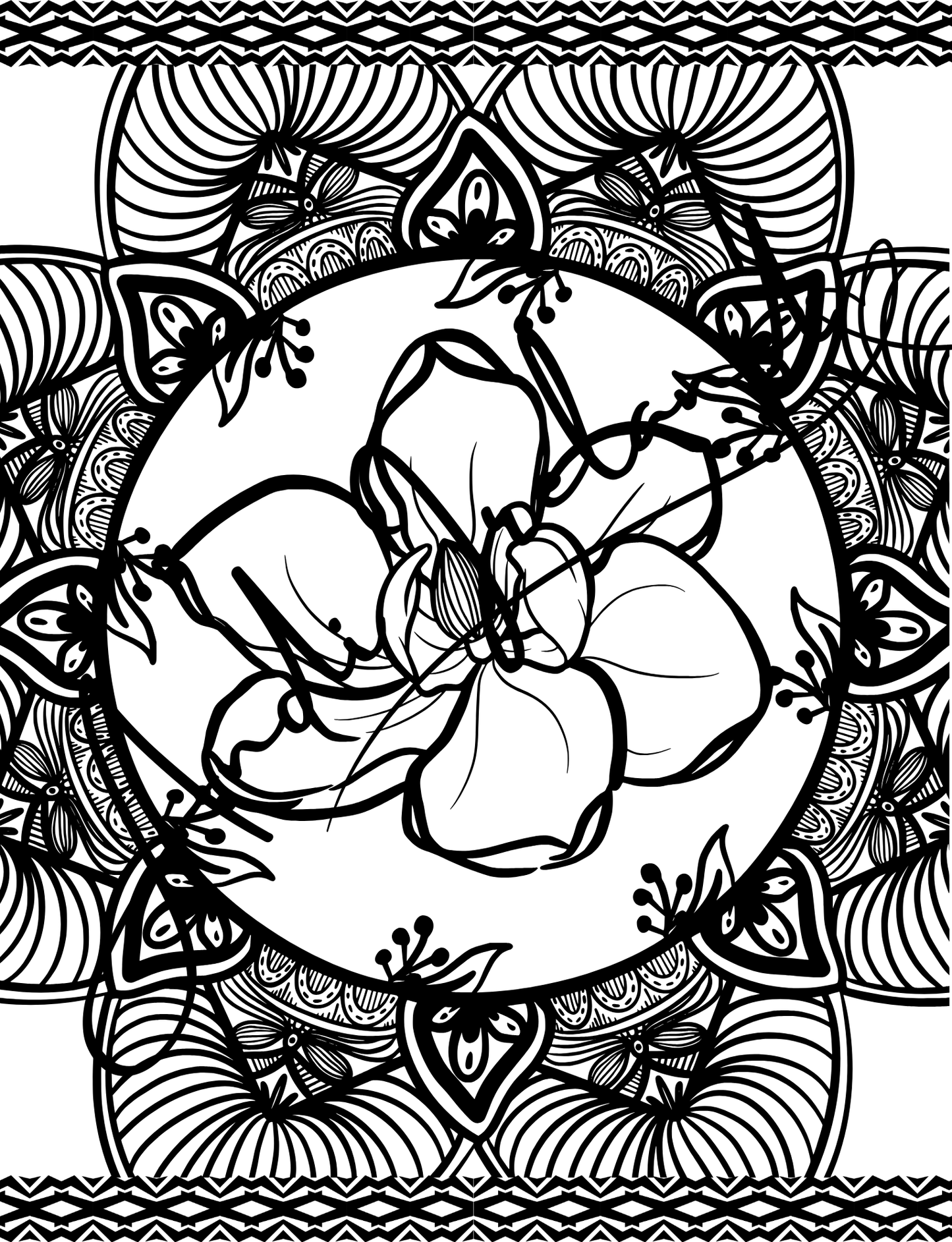 MindSpace Creatives Adult Coloring Book: Florals