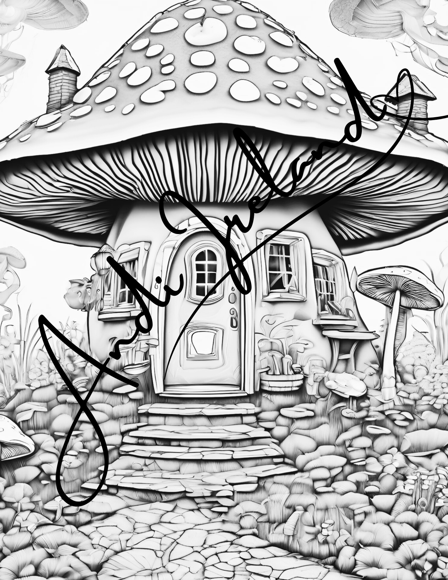 Mushroom Castle Coloring Pages | PDF Download