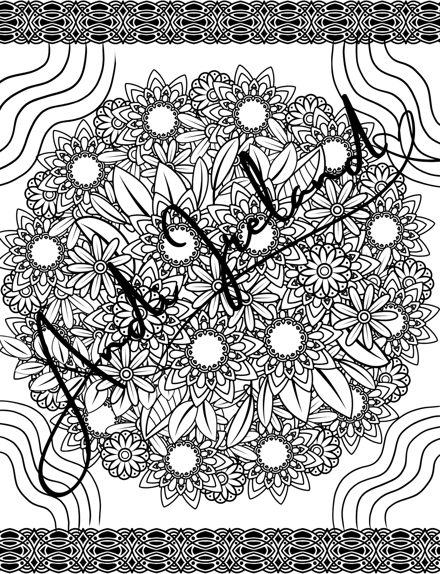 MindSpace Creatives Adult Coloring Book: Florals