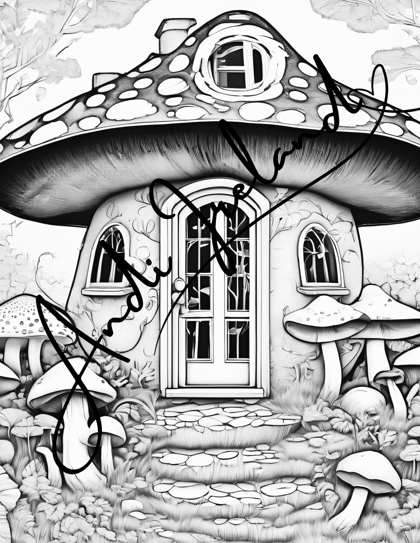 Mushroom Castle Coloring Pages | PDF Download