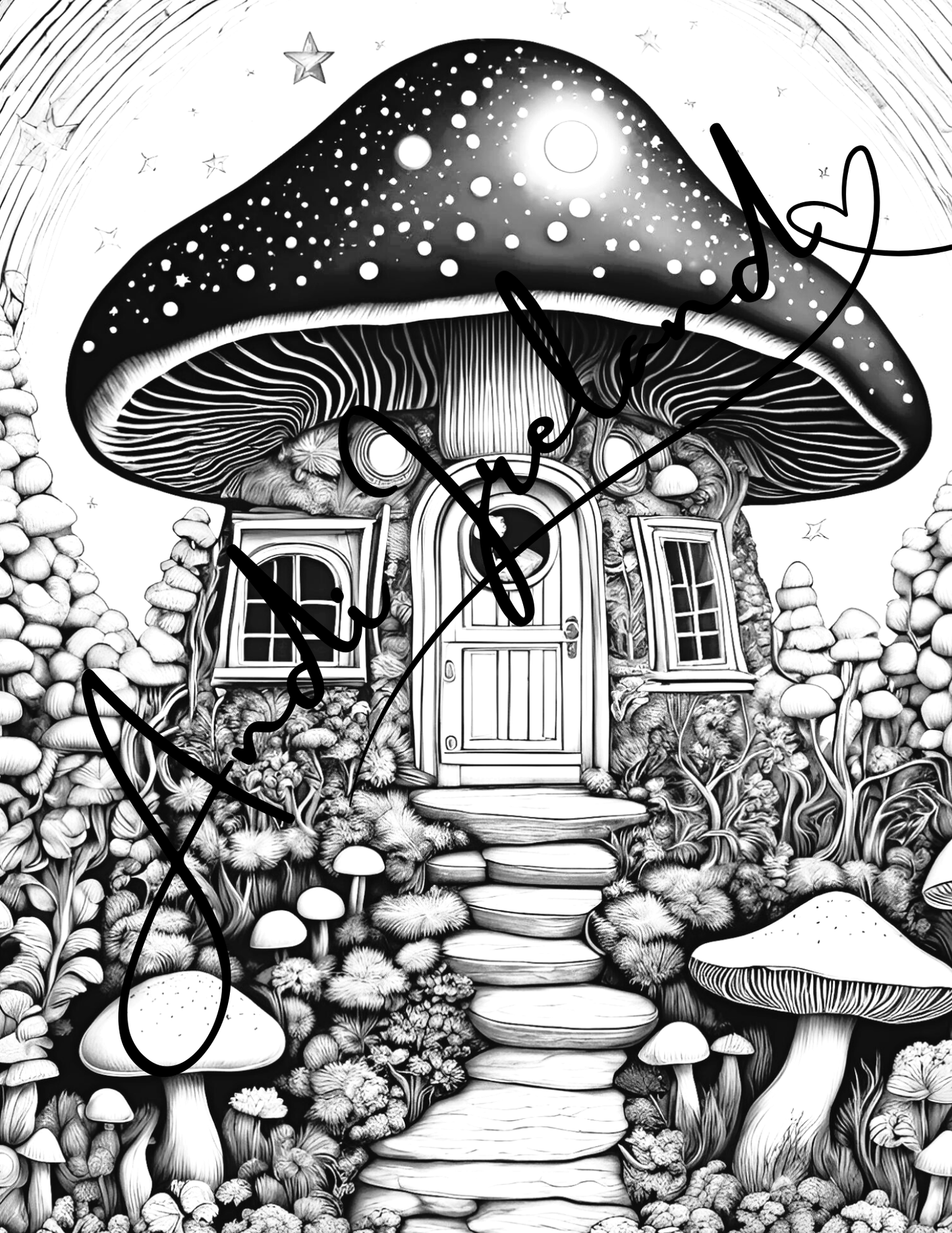 Mushroom Castle Coloring Pages | PDF Download