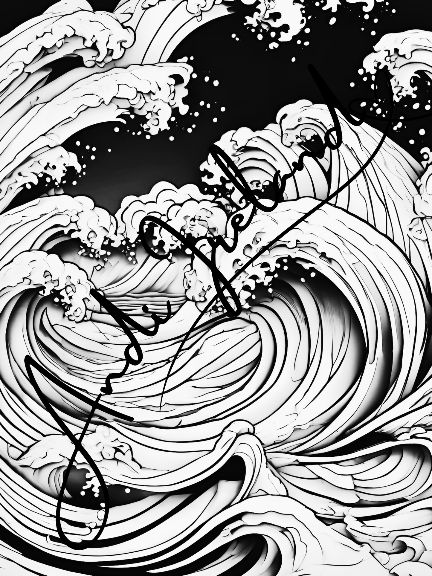 Ocean Waves Patterns Coloring Pages | PDF Download