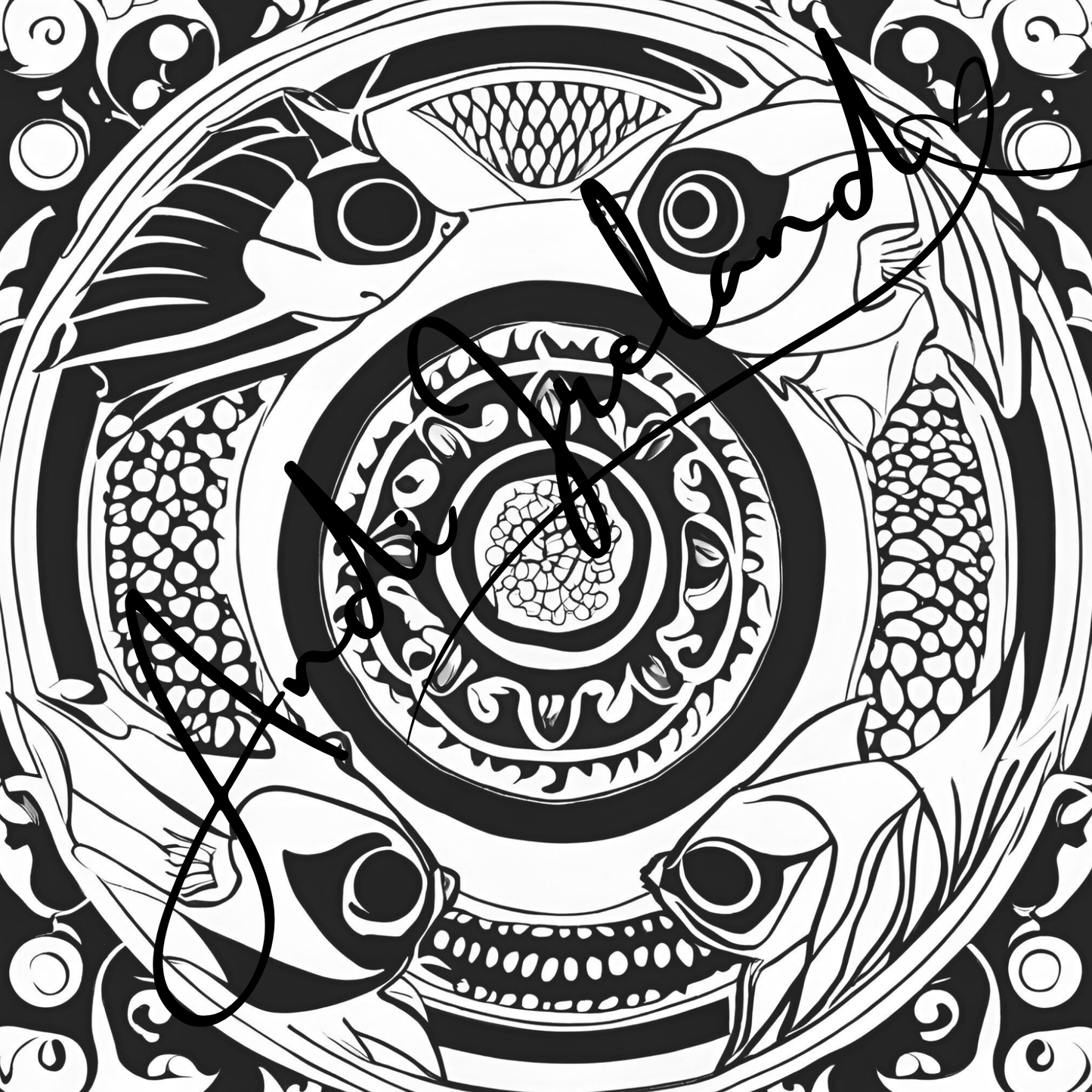 MindSpace Creatives Adult Coloring Book: Creative Coloring Fish Patterns