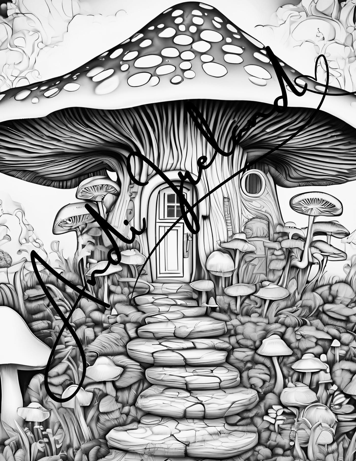 Mushroom Castle Coloring Pages | PDF Download