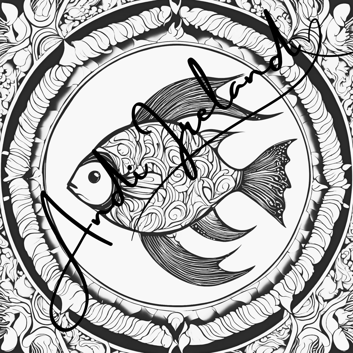 MindSpace Creatives Adult Coloring Book: Creative Coloring Fish Patterns