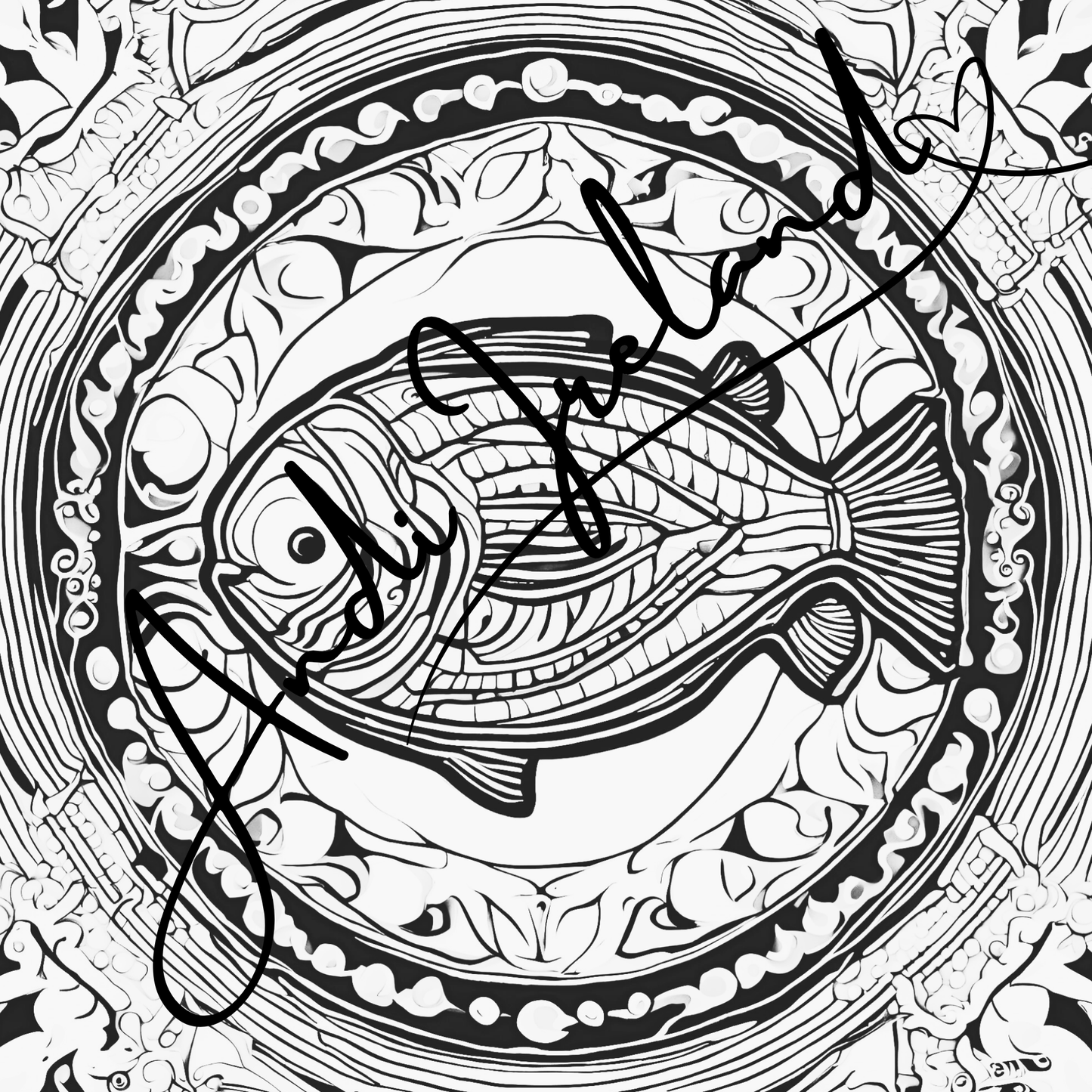 MindSpace Creatives Adult Coloring Book: Creative Coloring Fish Patterns