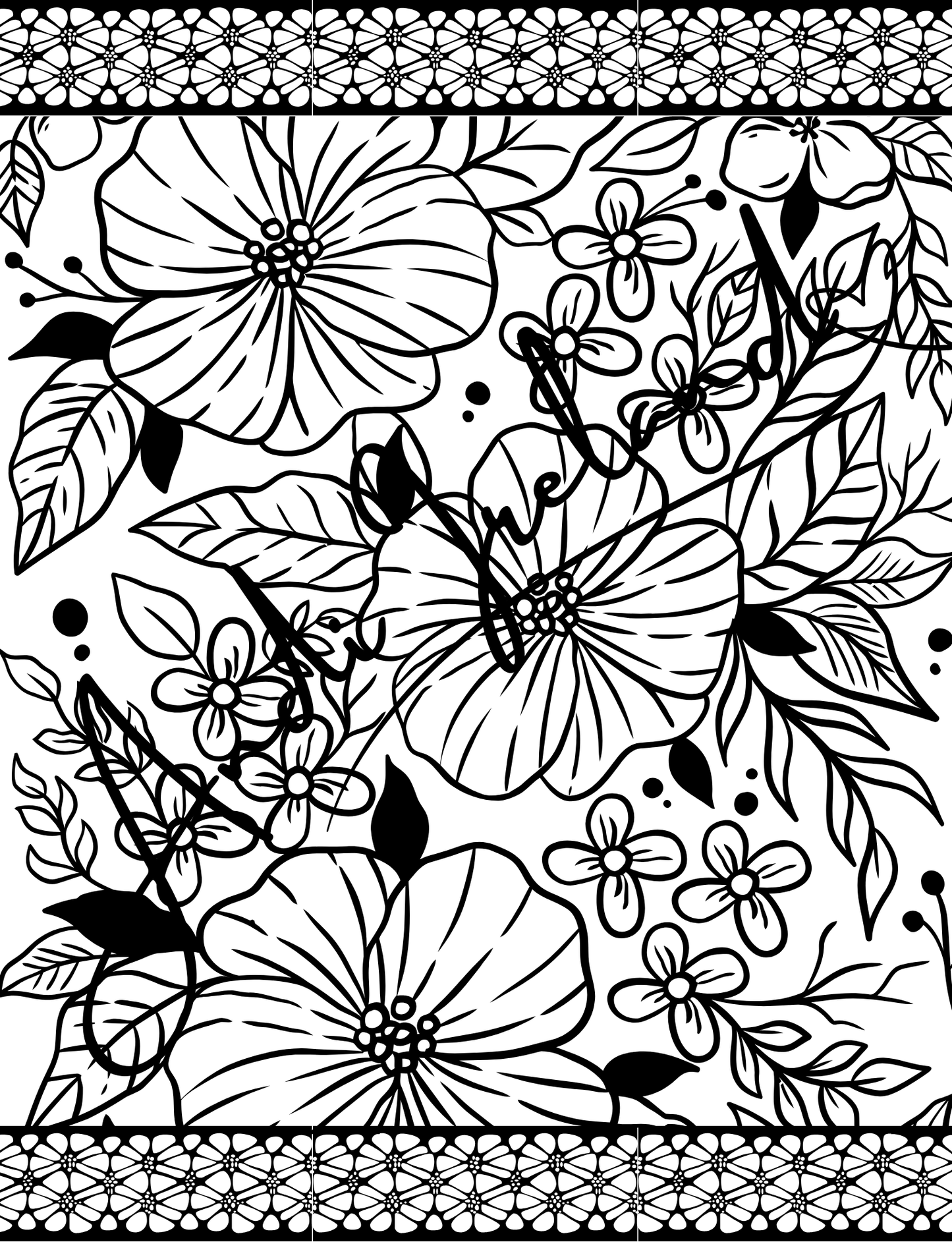 MindSpace Creatives Adult Coloring Book: Florals