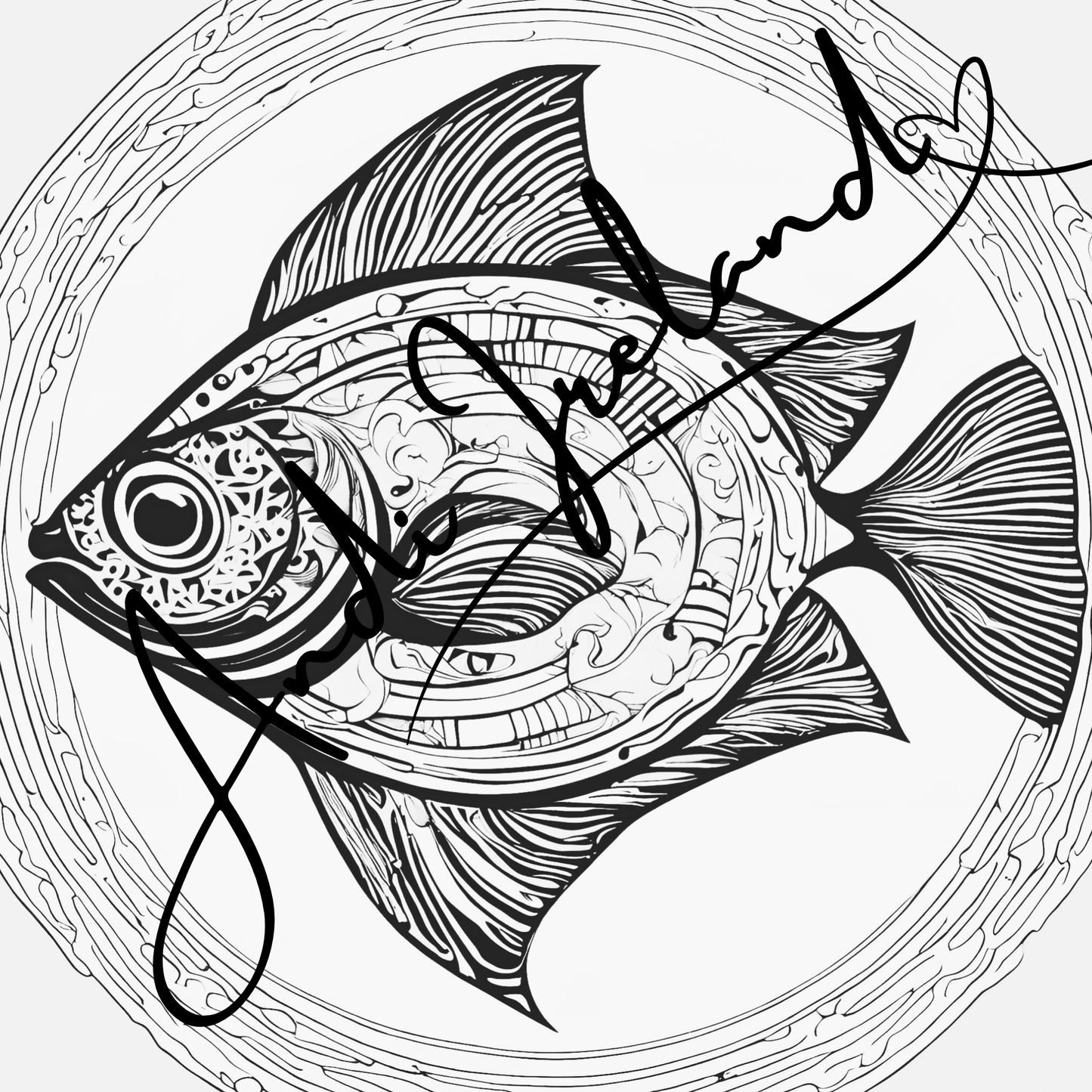 MindSpace Creatives Adult Coloring Book: Creative Coloring Fish Patterns