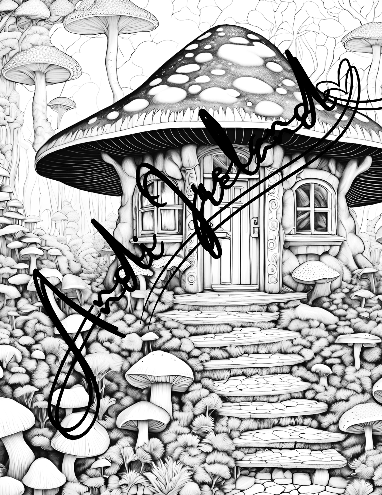 Mushroom Castle Coloring Pages | PDF Download