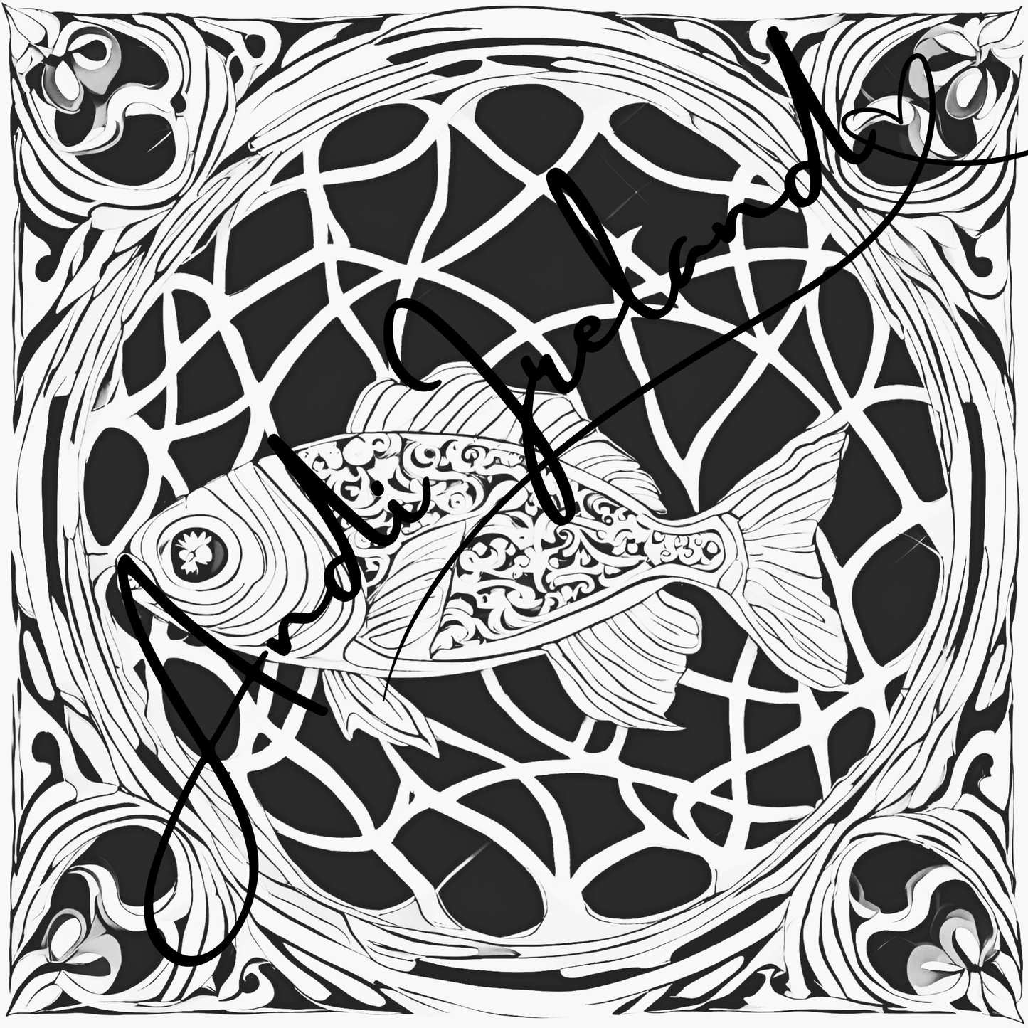 MindSpace Creatives Adult Coloring Book: Creative Coloring Fish Patterns