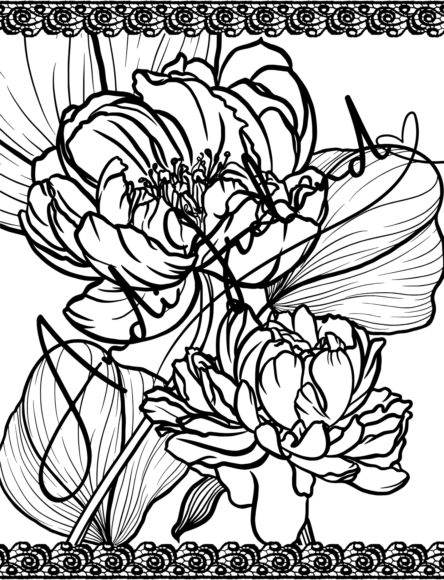 MindSpace Creatives Adult Coloring Book: Florals