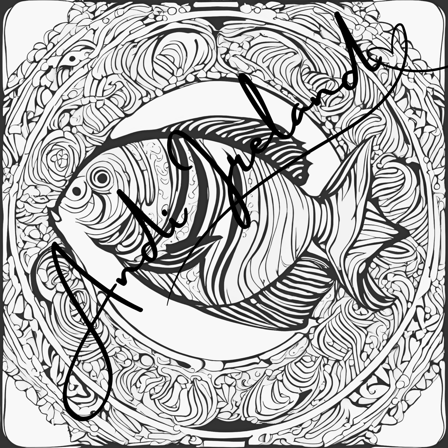 MindSpace Creatives Adult Coloring Book: Creative Coloring Fish Patterns