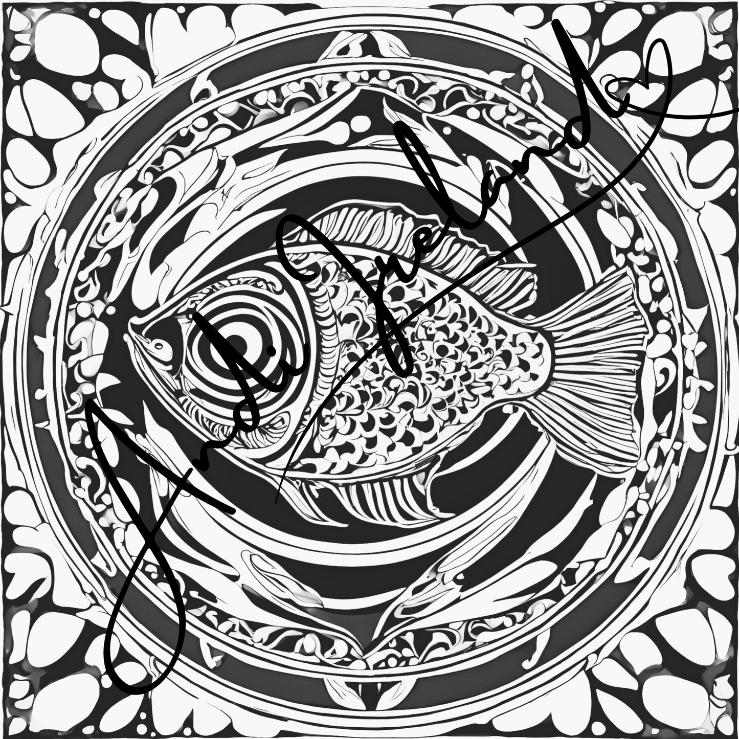 MindSpace Creatives Adult Coloring Book: Creative Coloring Fish Patterns