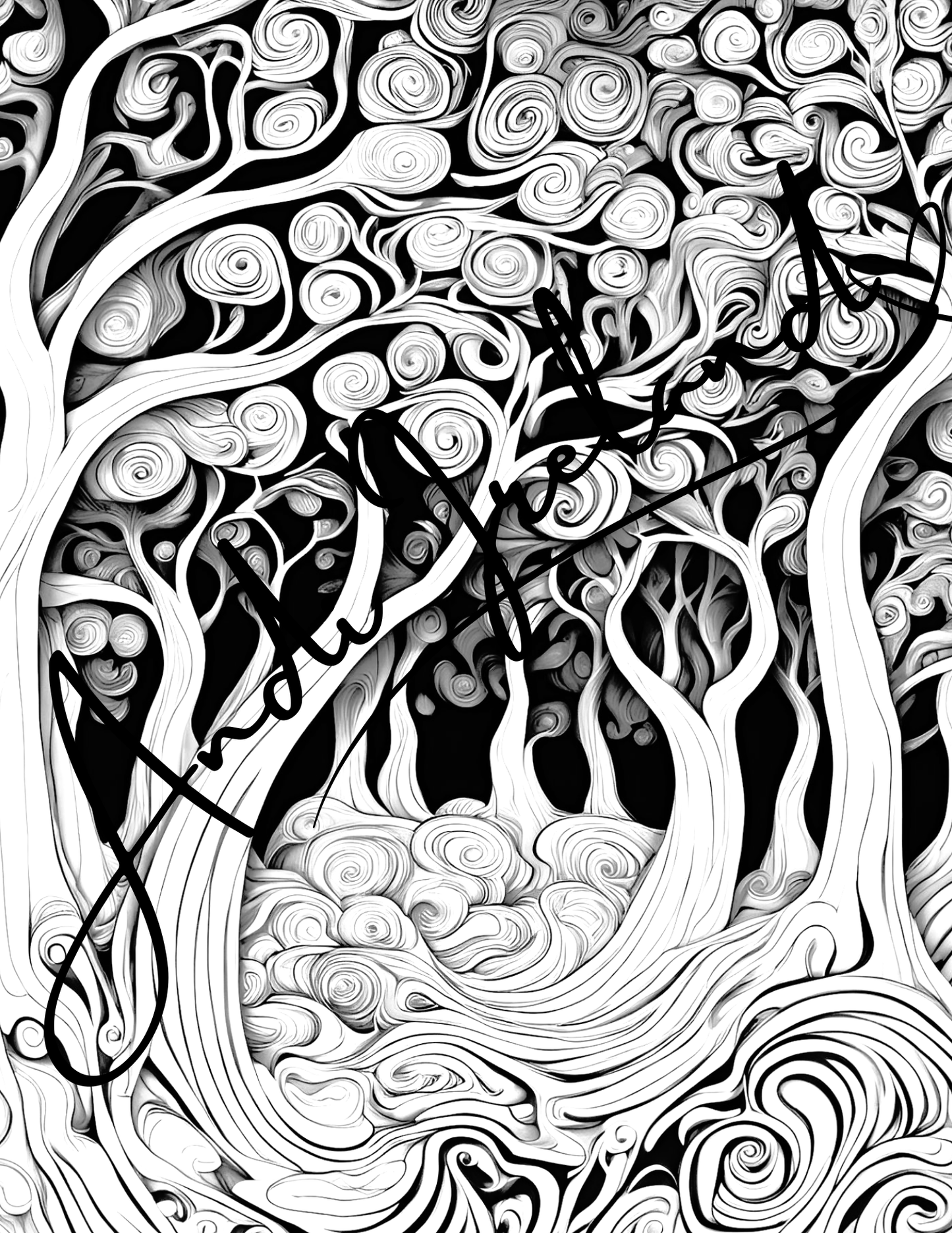 Into The Woods Trees Coloring Pages | PDF Download