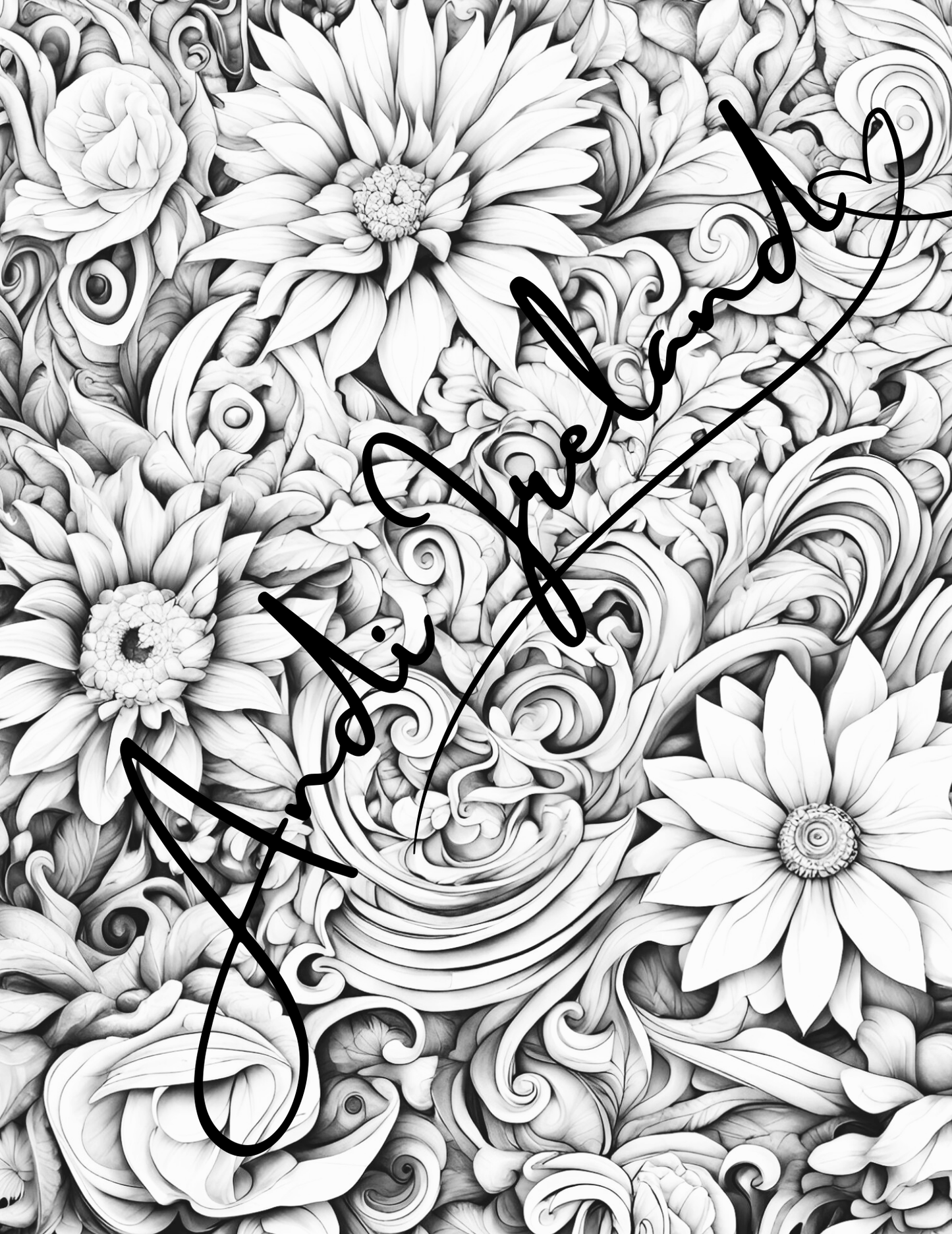 Floral Explosion Abstract Patterns Coloring Pages | PDF Download