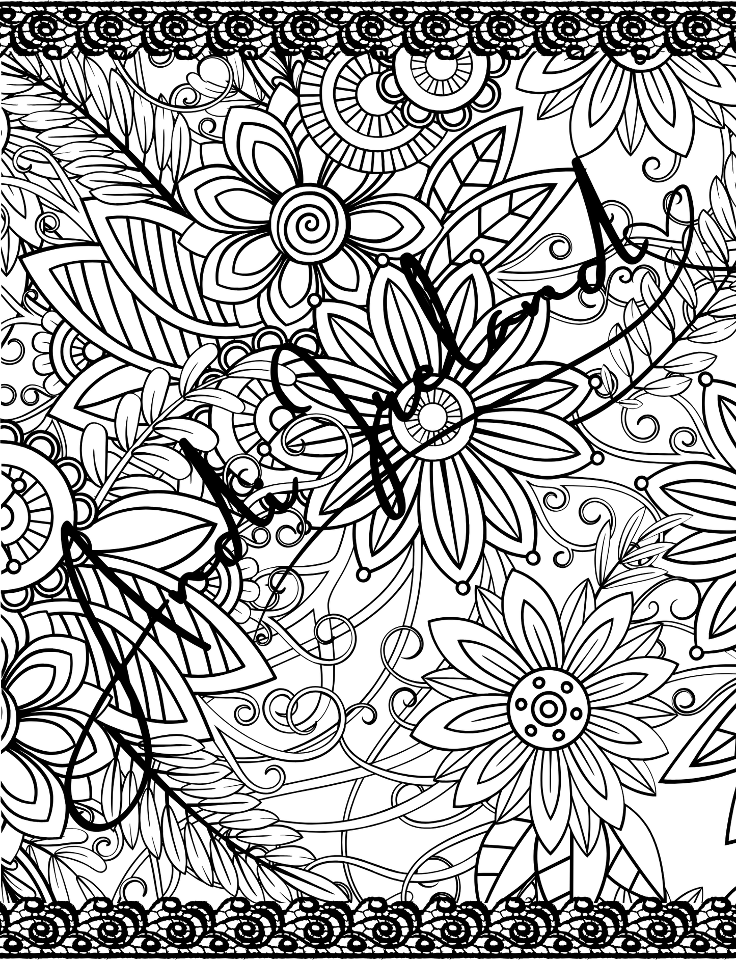 MindSpace Creatives Adult Coloring Book: Florals