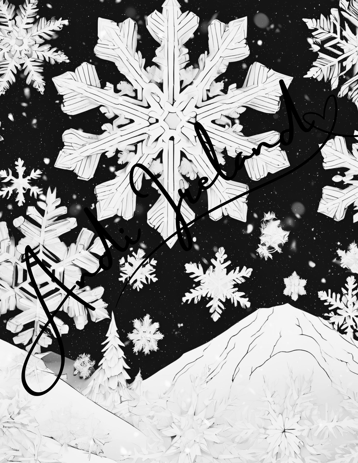 MindSpace Creatives: Adult Coloring Book Snowflake Magic