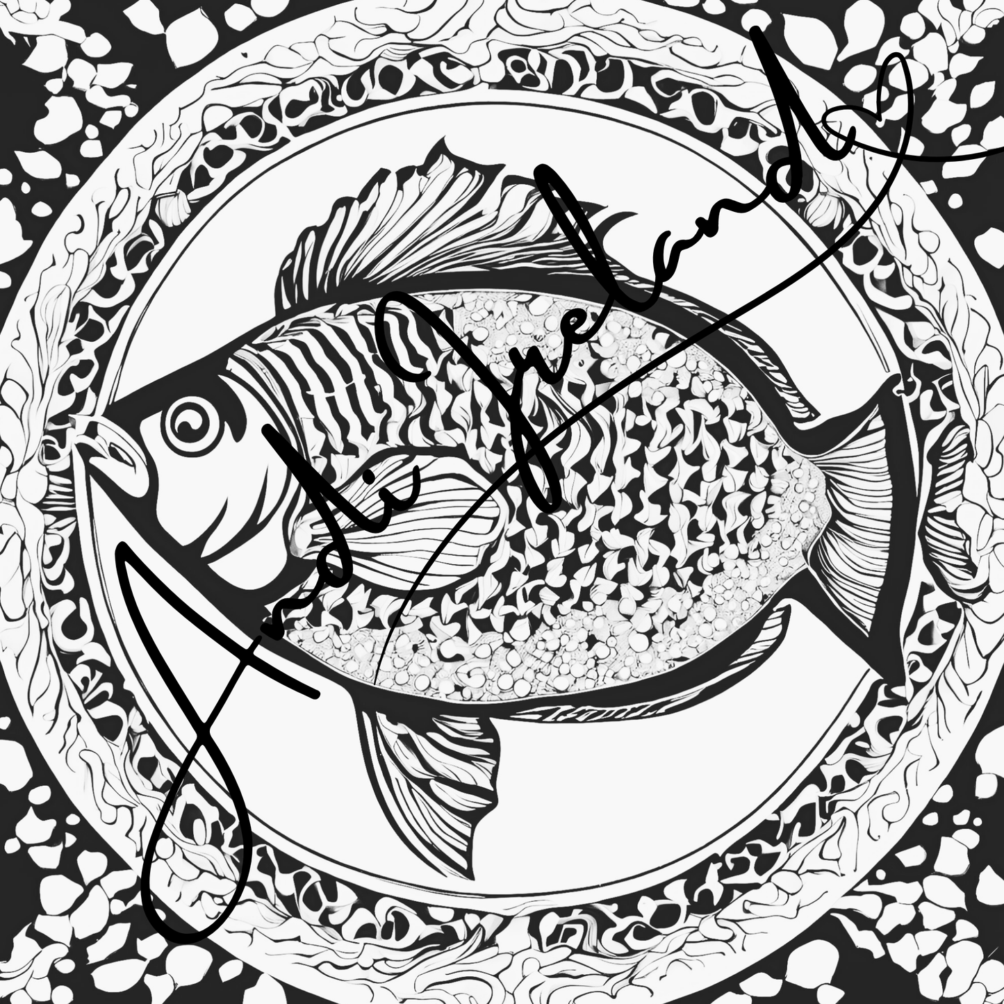 MindSpace Creatives Adult Coloring Book: Creative Coloring Fish Patterns