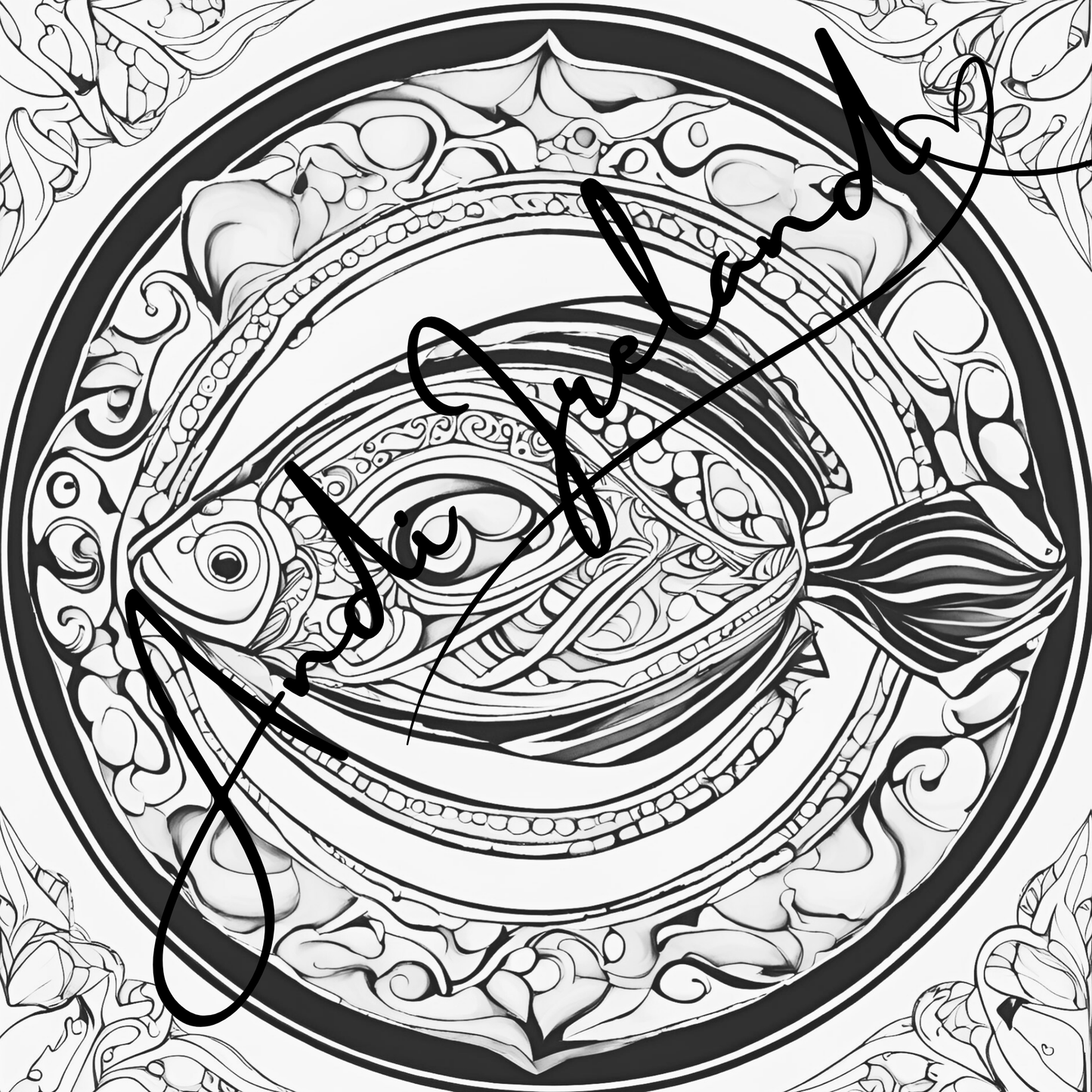 MindSpace Creatives Adult Coloring Book: Creative Coloring Fish Patterns