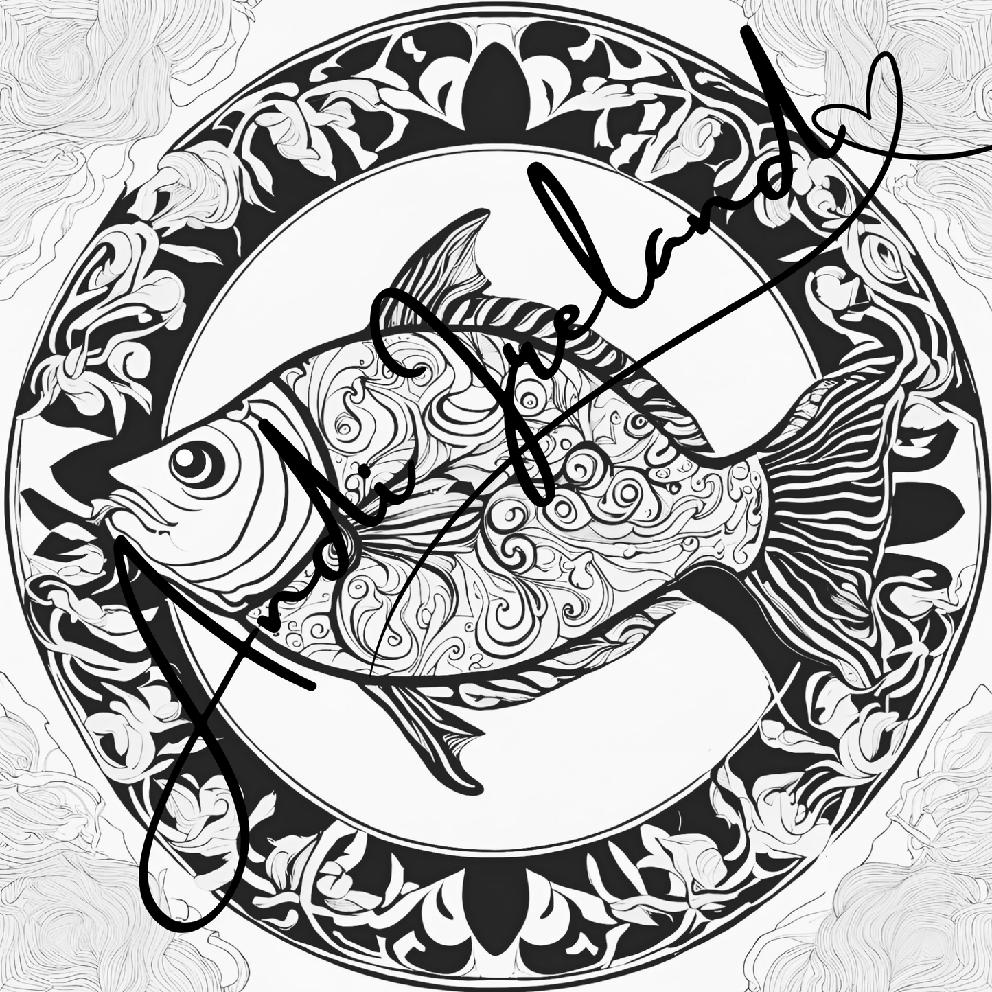 MindSpace Creatives Adult Coloring Book: Creative Coloring Fish Patterns