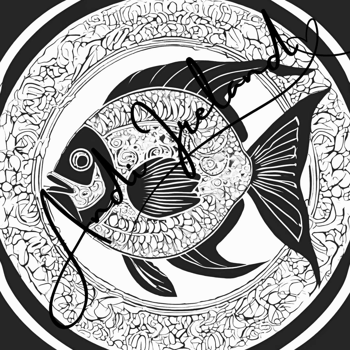 MindSpace Creatives Adult Coloring Book: Creative Coloring Fish Patterns