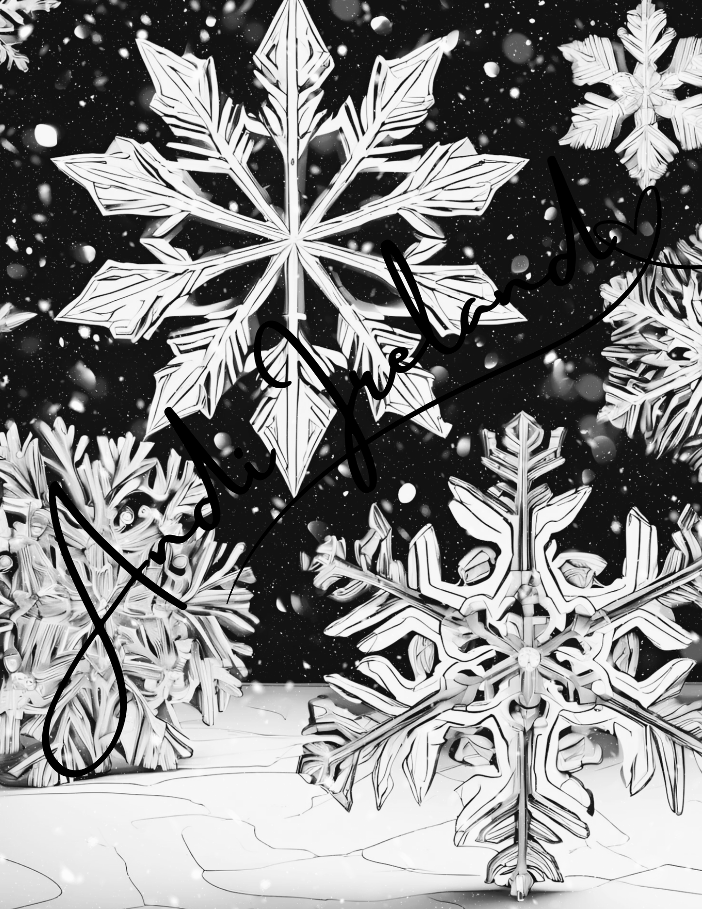 MindSpace Creatives: Adult Coloring Book Snowflake Magic