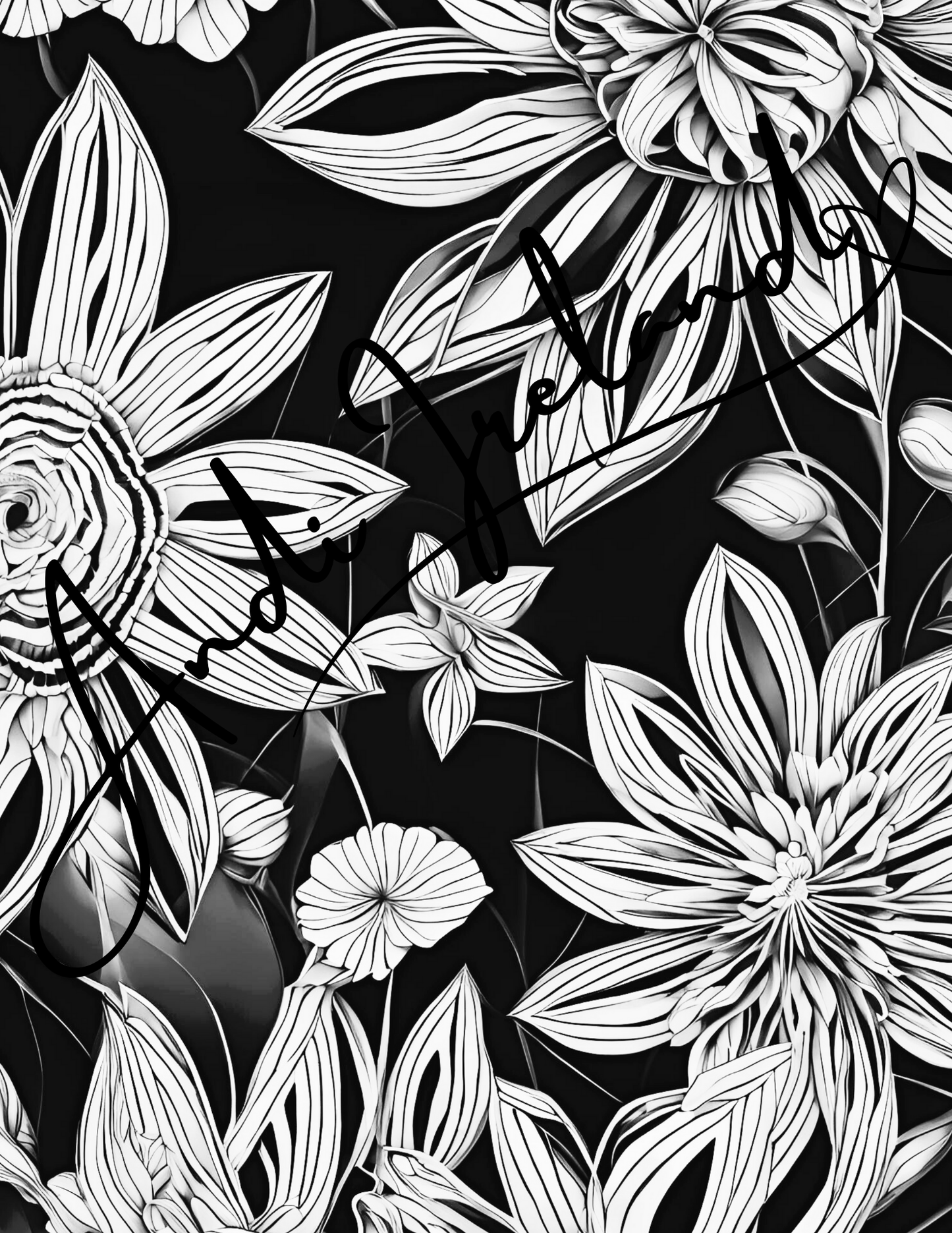 Mountain Flowers Coloring Pages | PDF Download