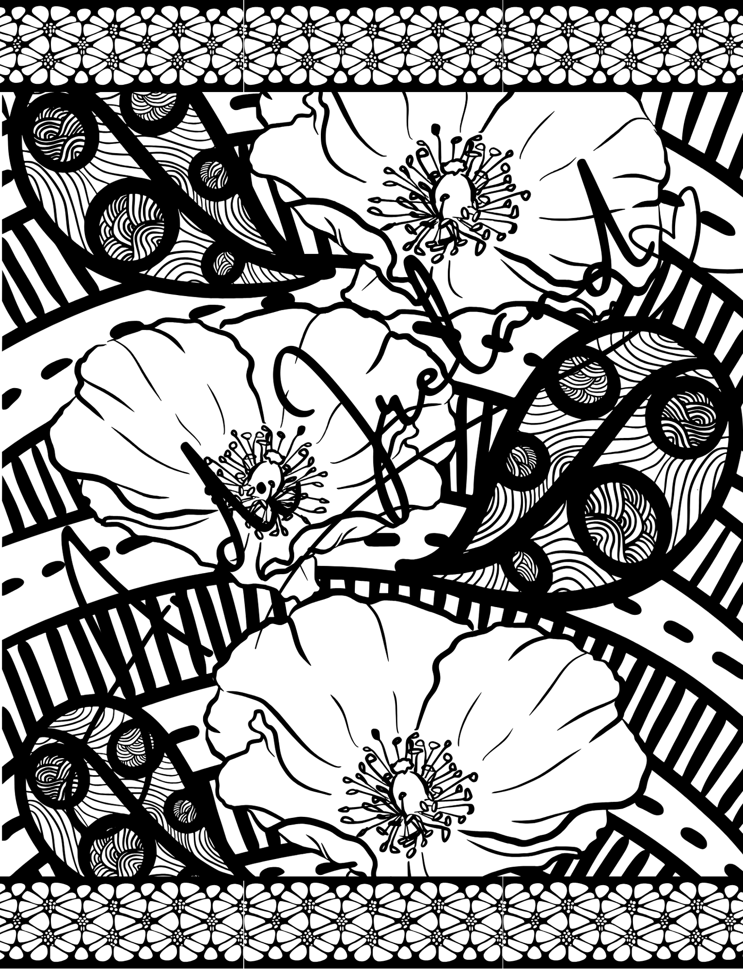 MindSpace Creatives Adult Coloring Book: Florals