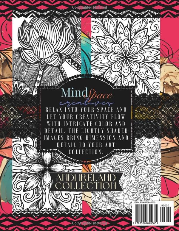 MindSpace Creatives Adult Coloring Book: Florals