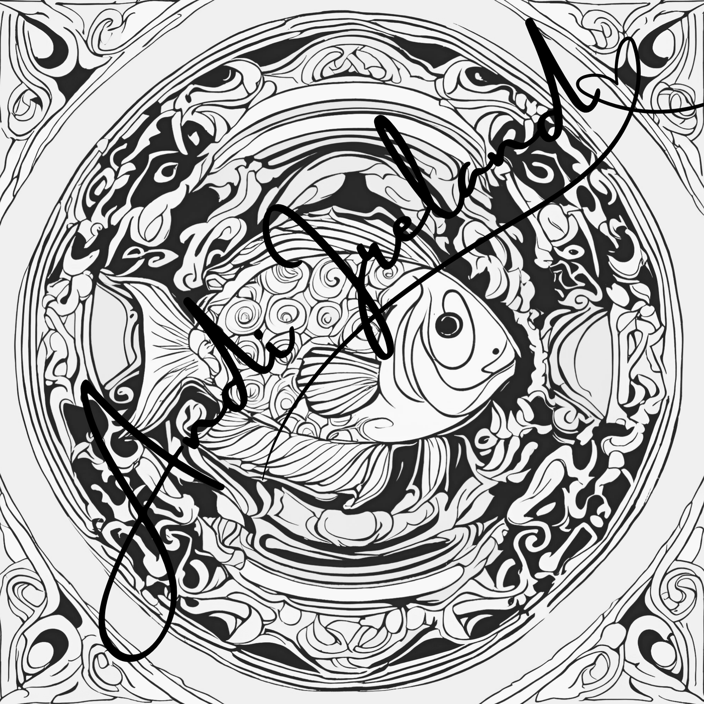 MindSpace Creatives Adult Coloring Book: Creative Coloring Fish Patterns