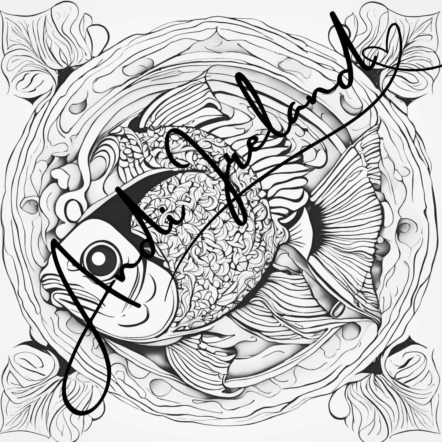 MindSpace Creatives Adult Coloring Book: Creative Coloring Fish Patterns