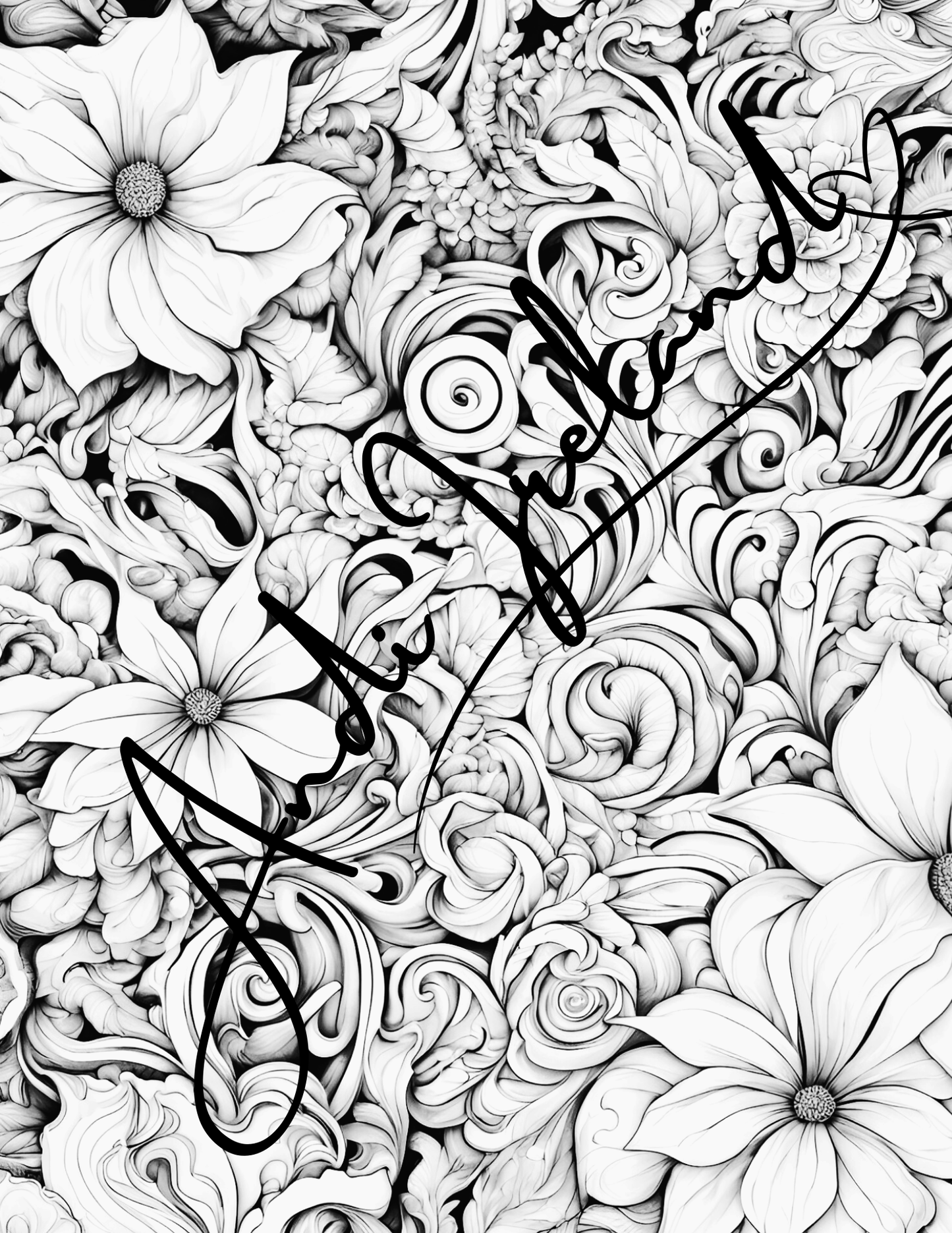 Floral Explosion Abstract Patterns Coloring Pages | PDF Download