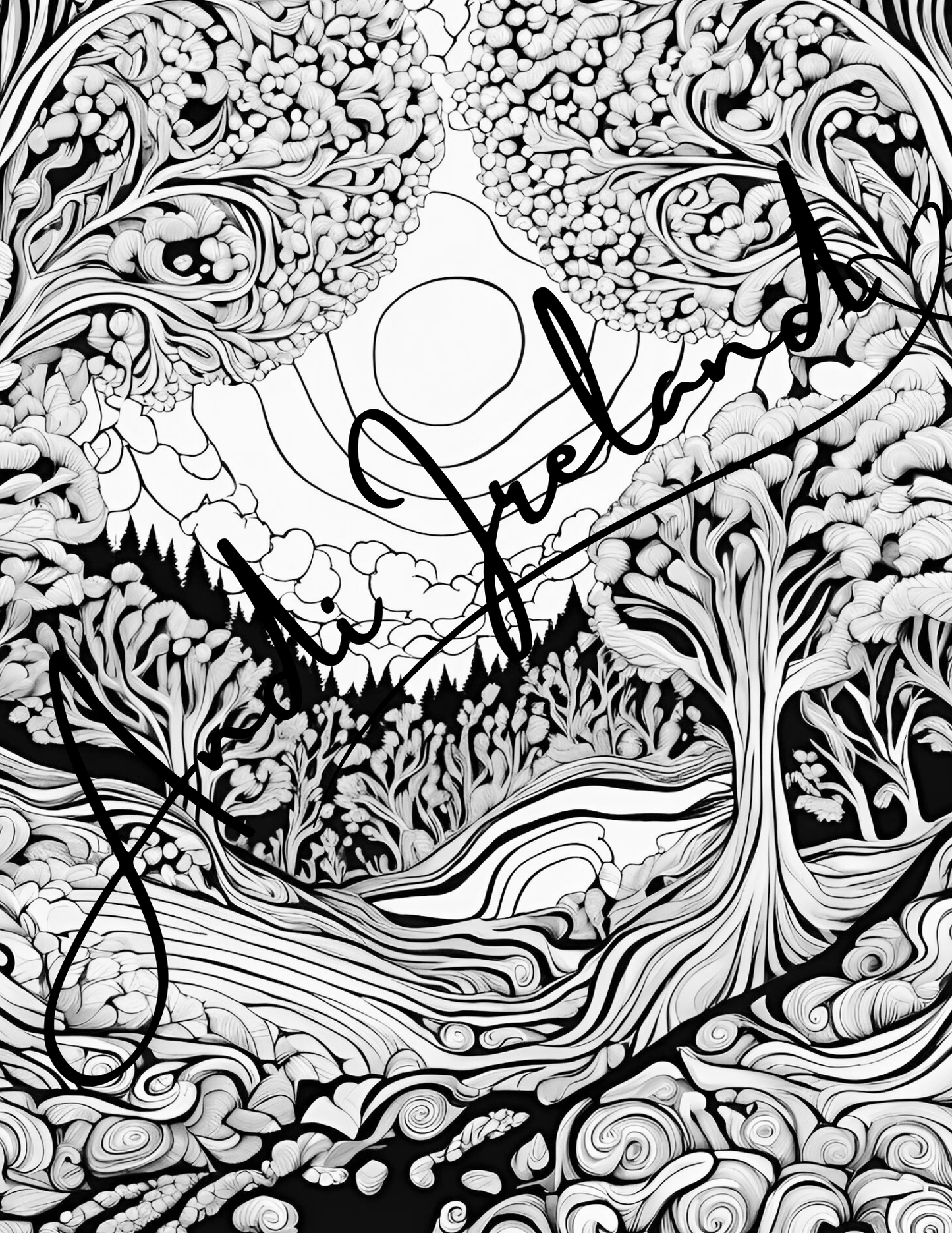 Into The Woods Trees Coloring Pages | PDF Download