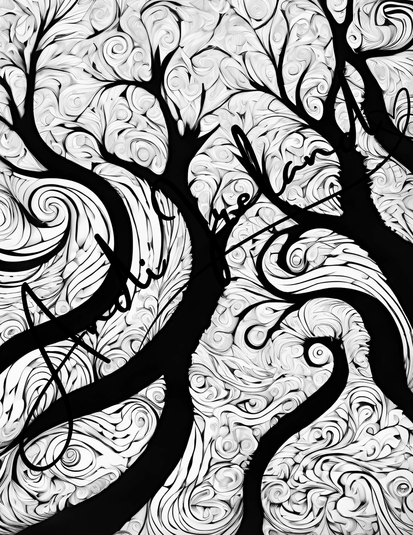 Into The Woods Trees Coloring Pages | PDF Download