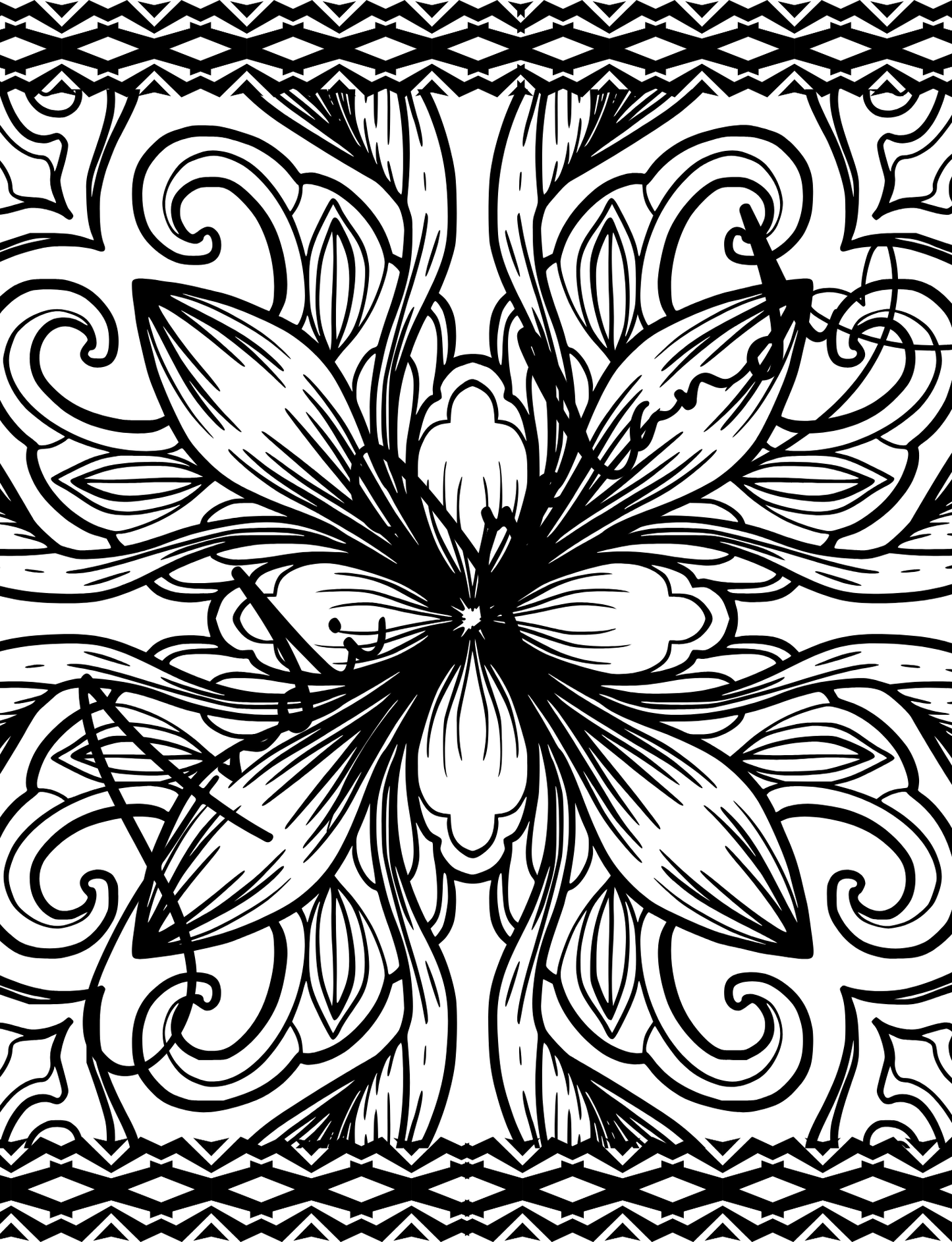 MindSpace Creatives Adult Coloring Book: Florals