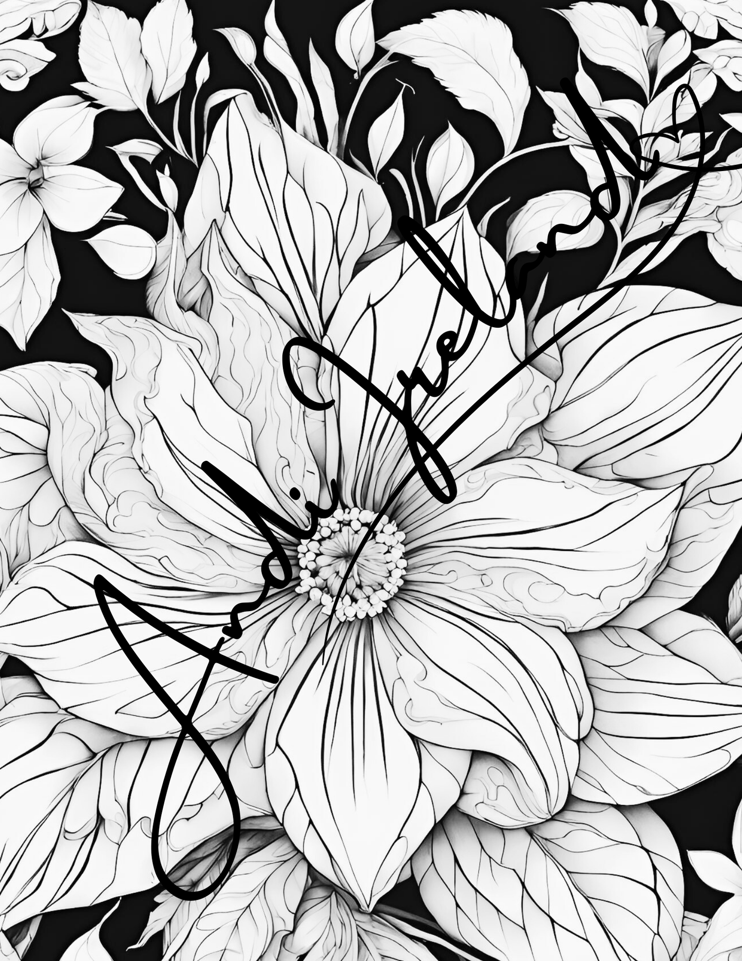 Floral Explosion Abstract Patterns Coloring Pages | PDF Download