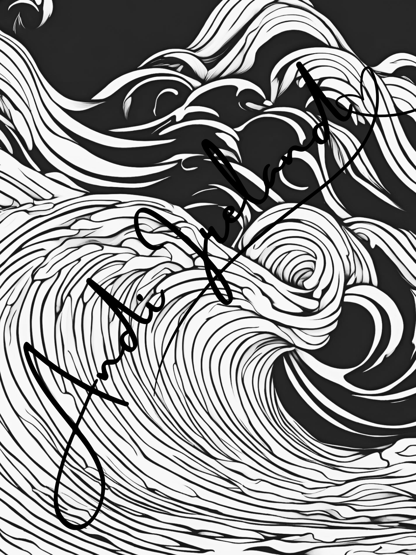 Ocean Waves Patterns Coloring Pages | PDF Download