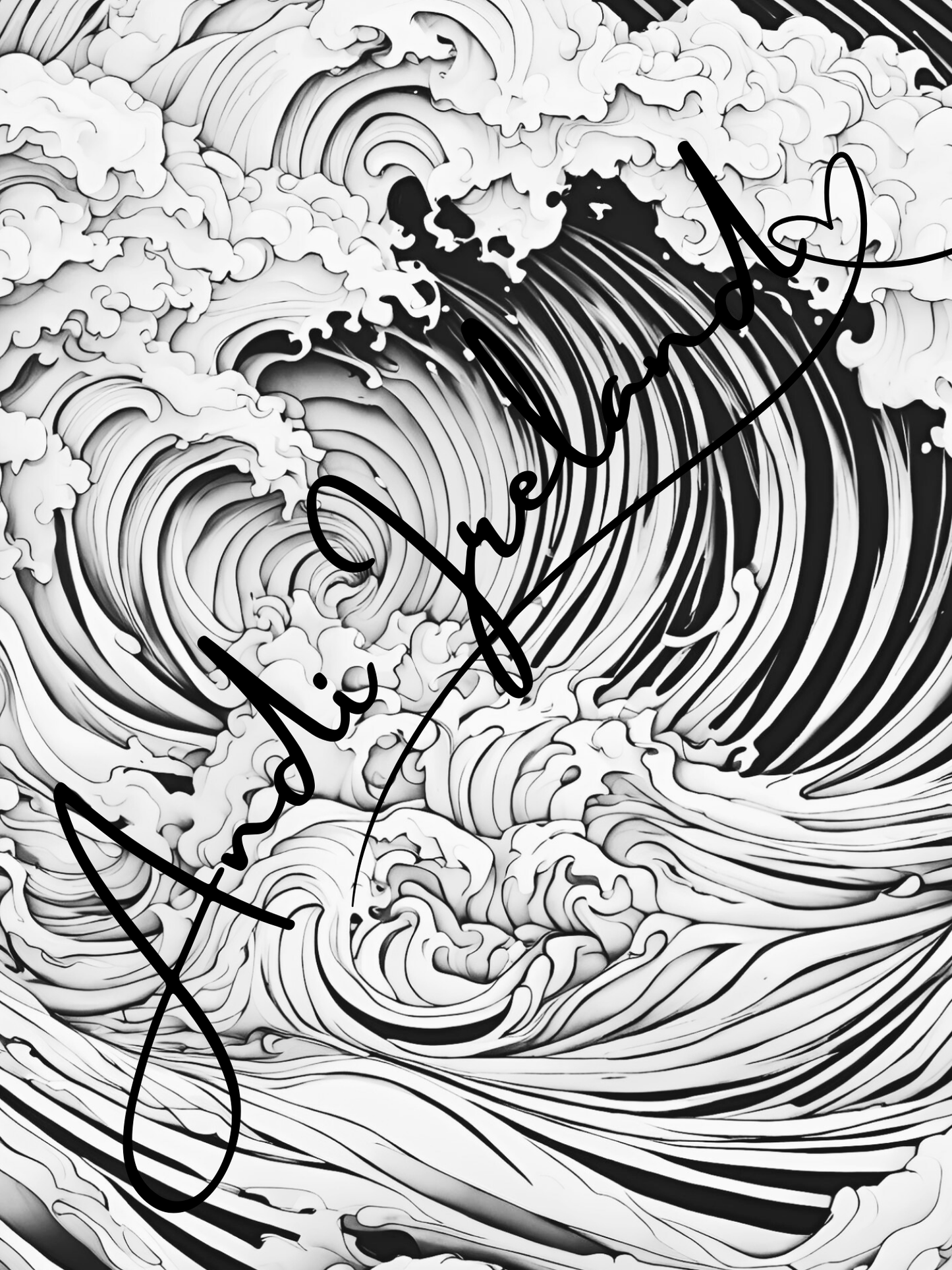 Ocean Waves Patterns Coloring Pages | PDF Download