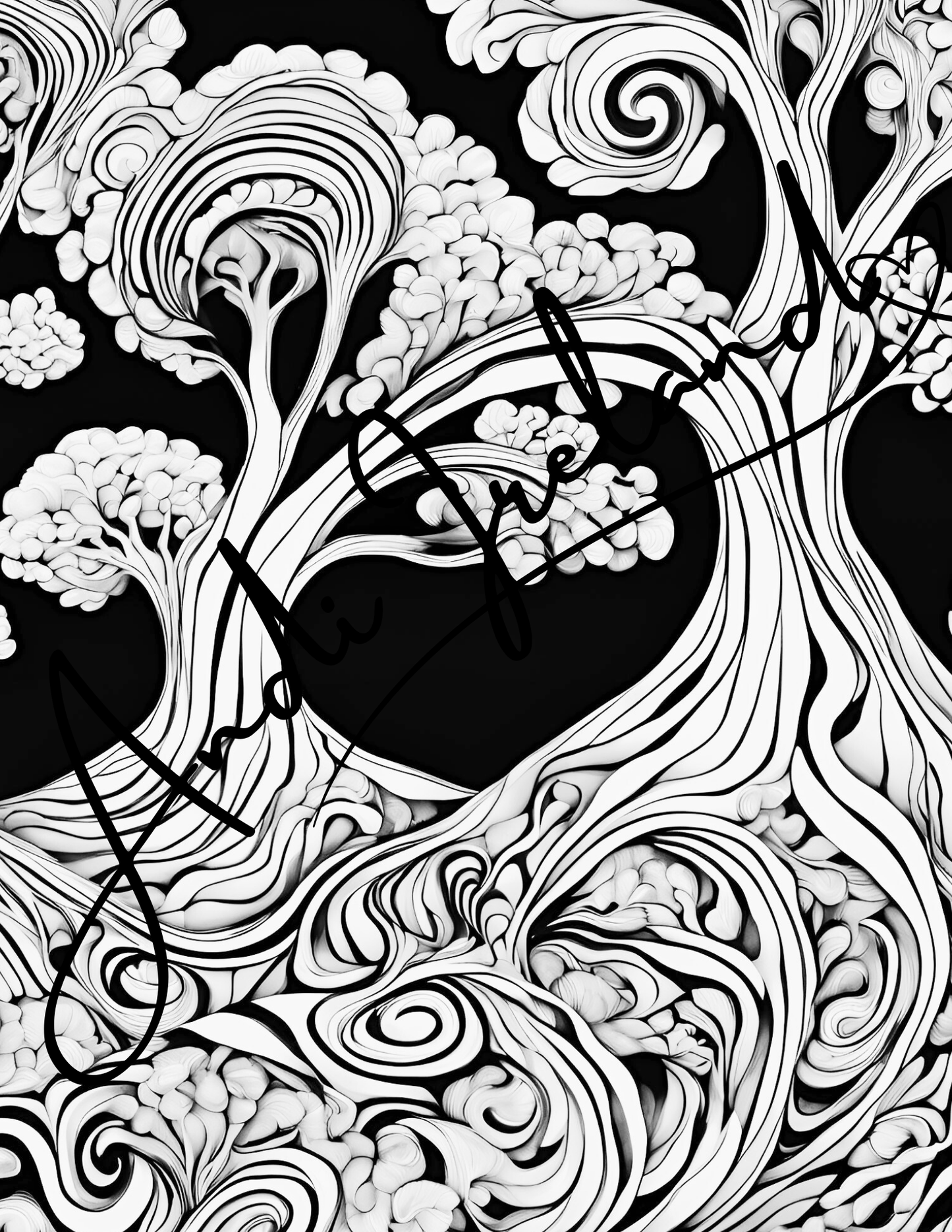 Into The Woods Trees Coloring Pages | PDF Download