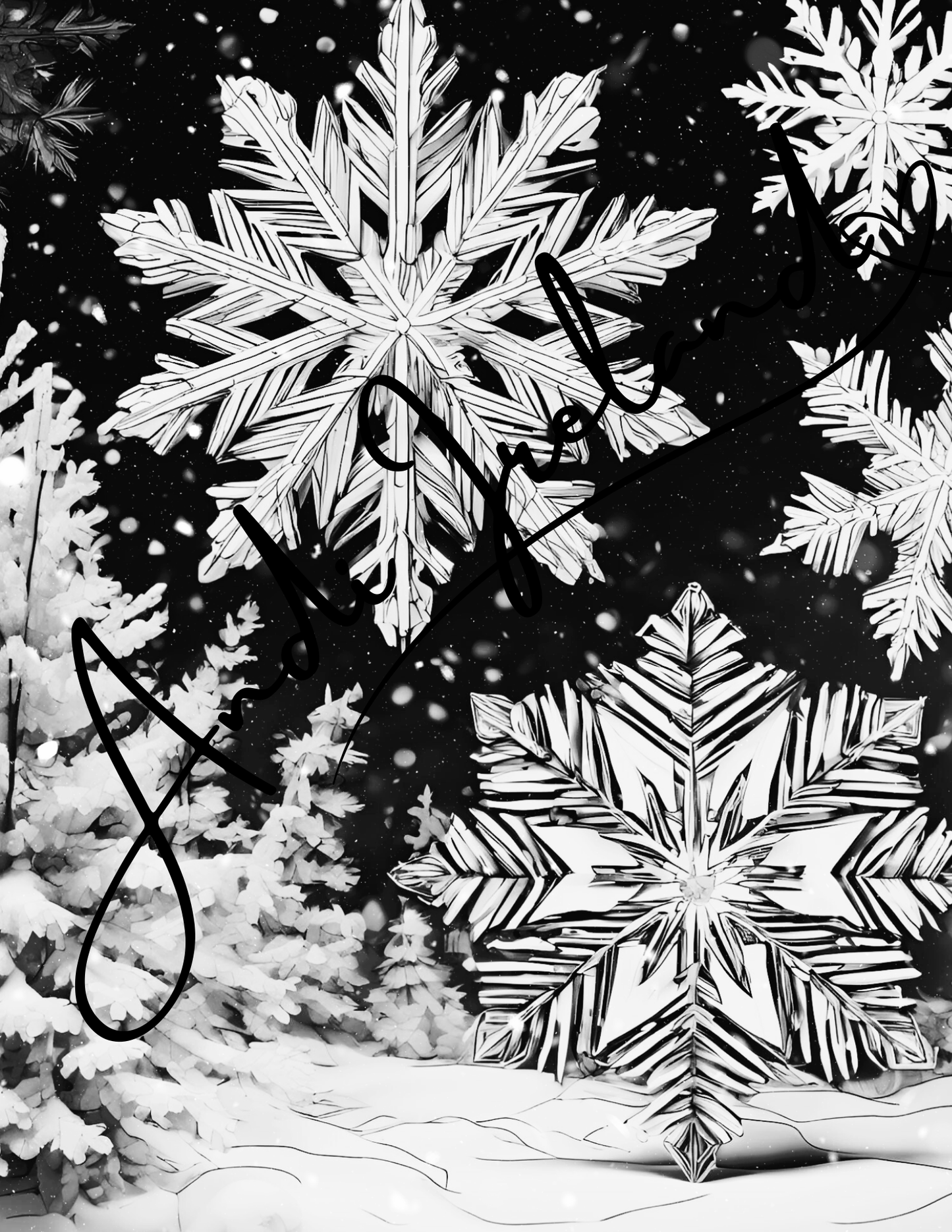 Winter Snowflakes Coloring Pages | PDF Download