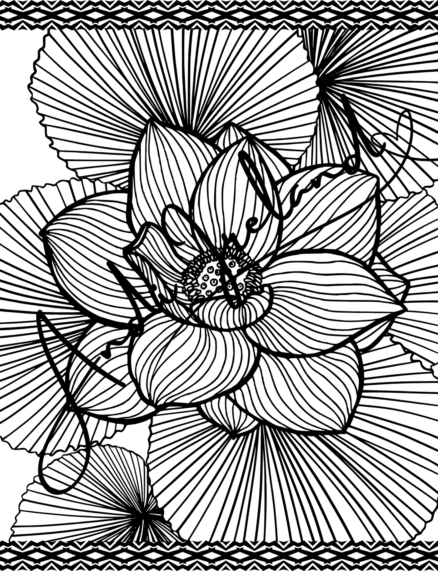 MindSpace Creatives Adult Coloring Book: Florals