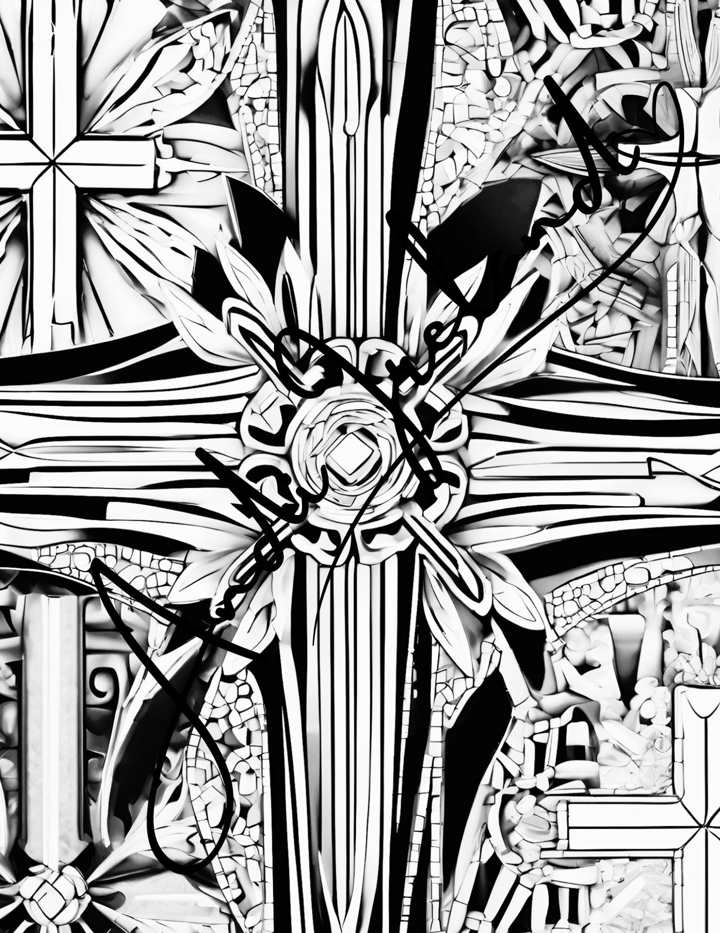 Crossroads Abstract Cross Patterns Coloring Pages | PDF Download