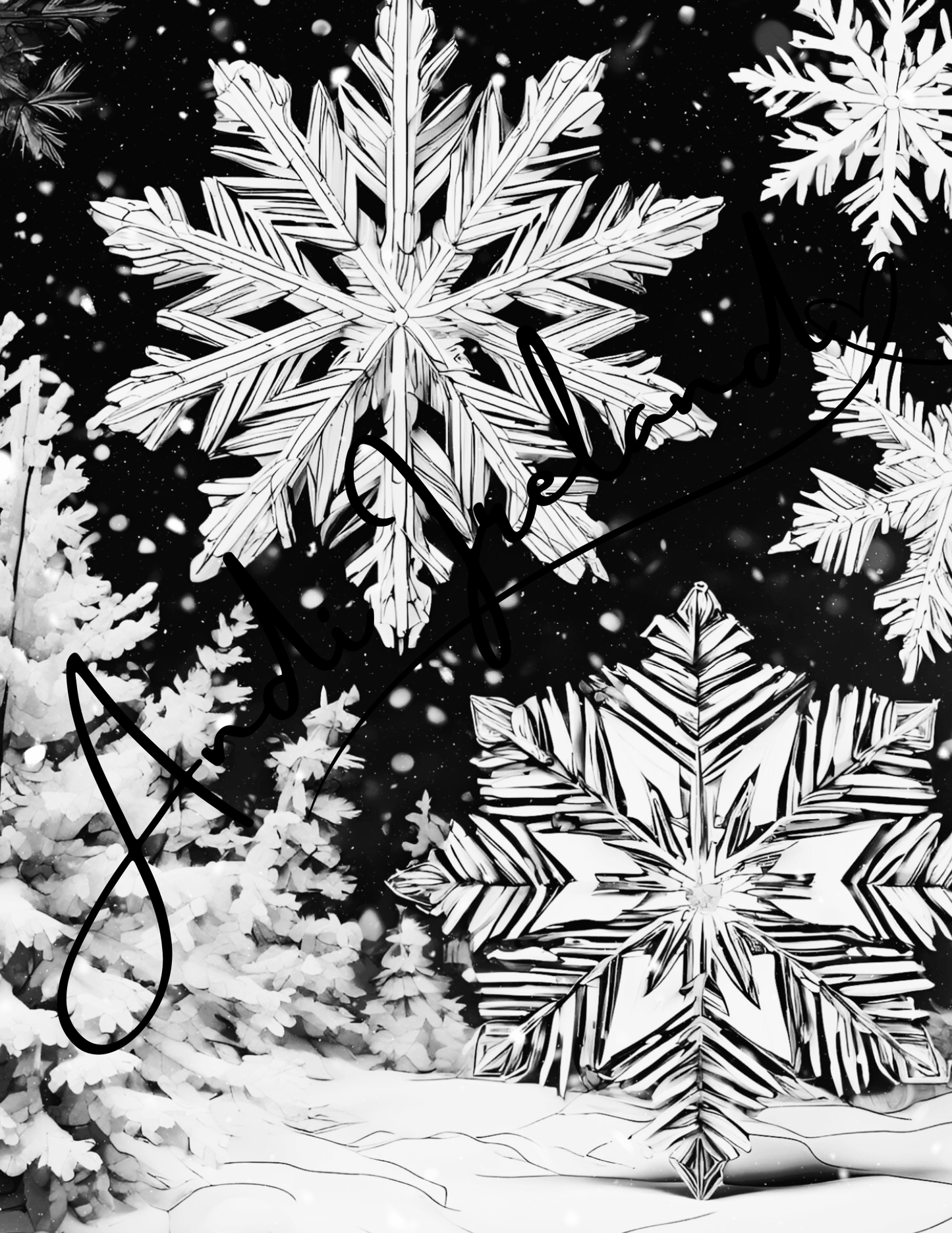 MindSpace Creatives: Adult Coloring Book Snowflake Magic