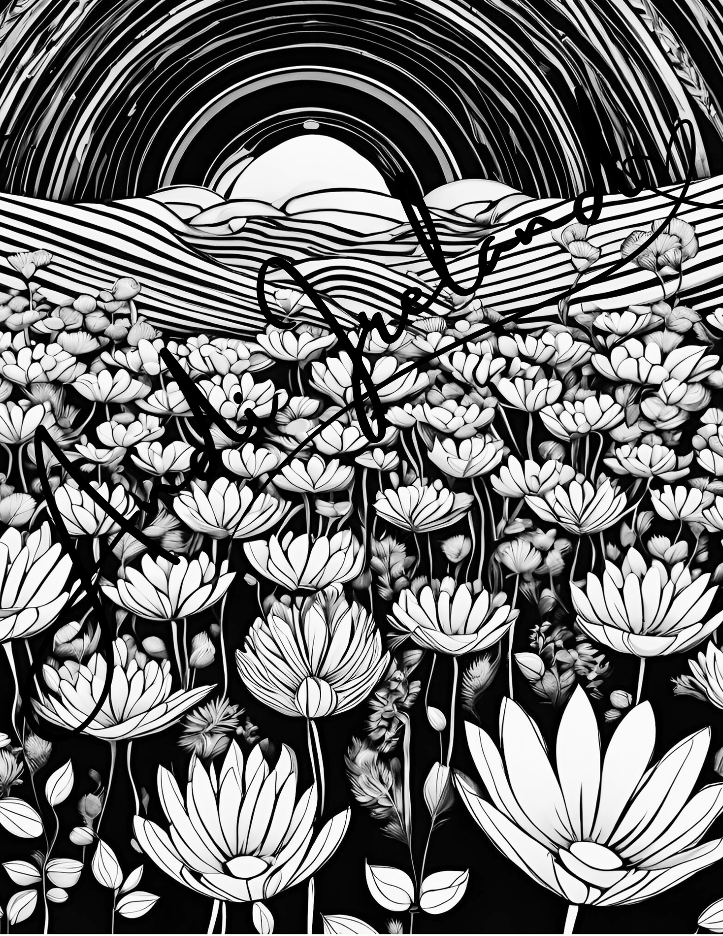 Mountain Flowers Coloring Pages | PDF Download